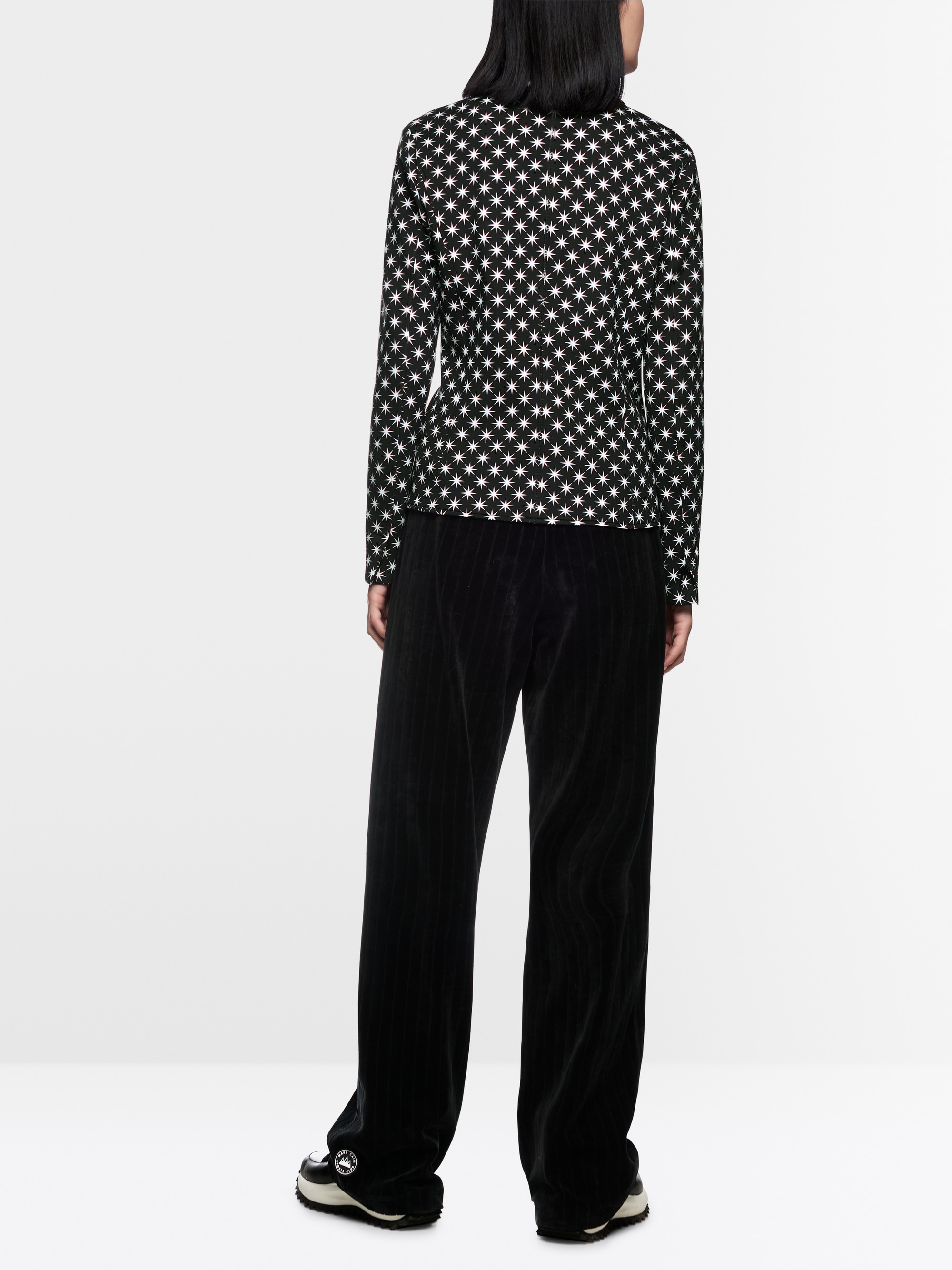 Blazer with snow star print