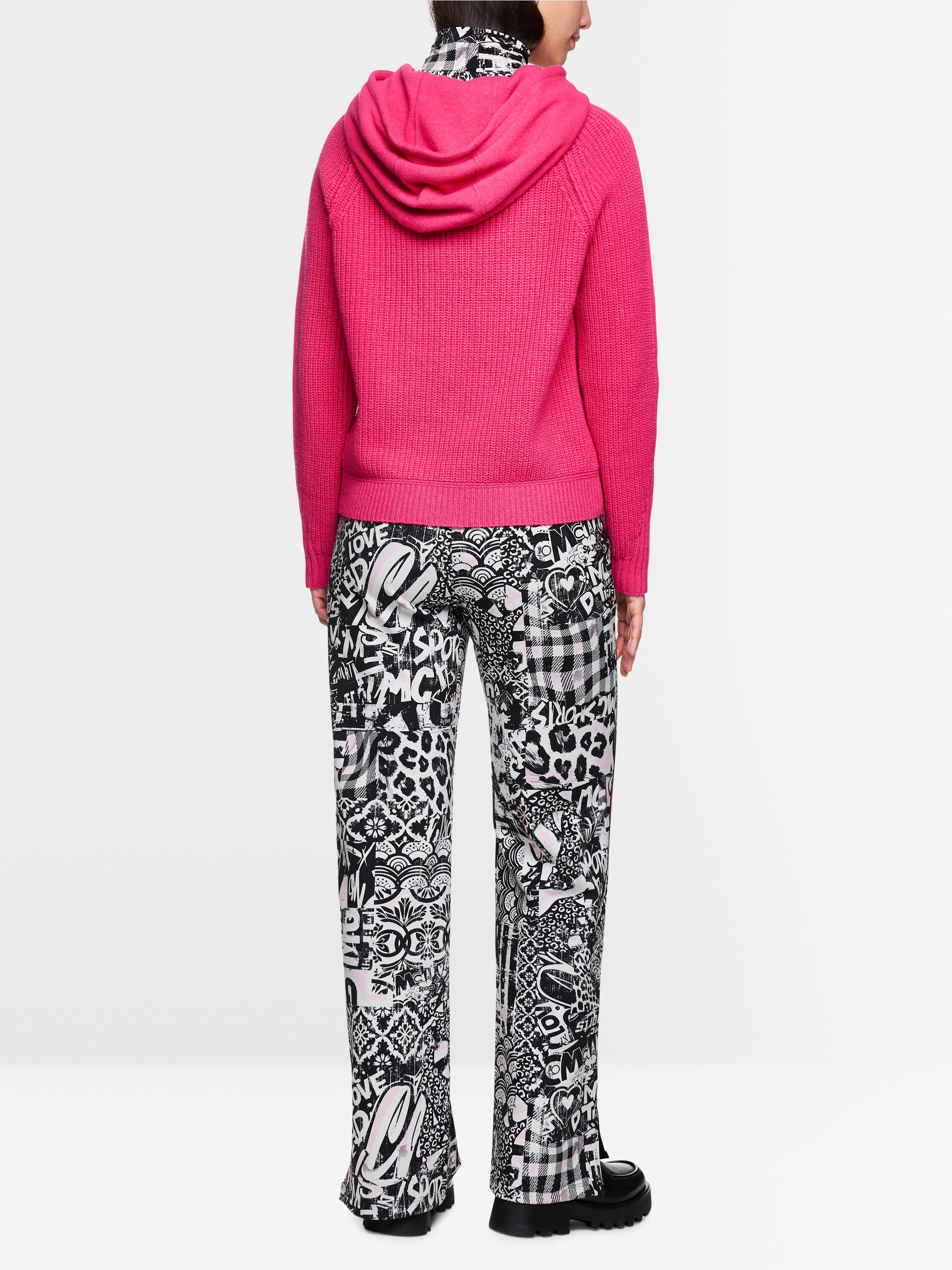 Knitted in Germany hooded jumper