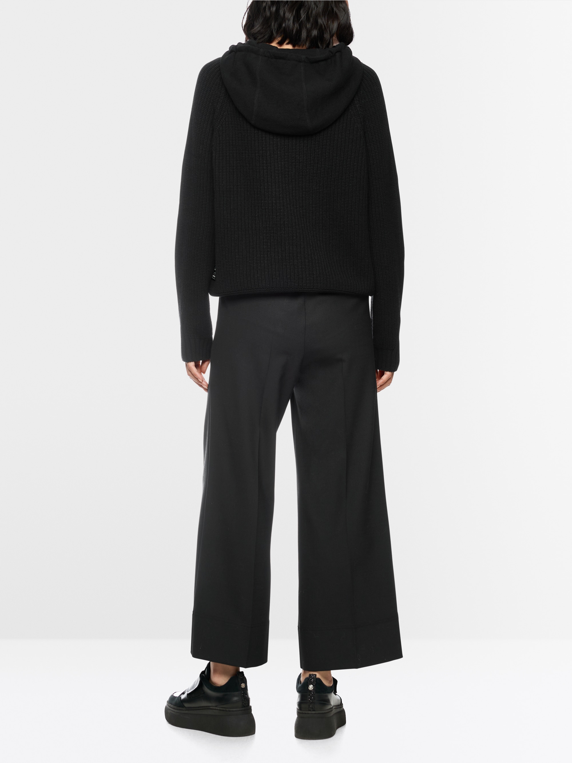 Knitted in Germany hooded jumper