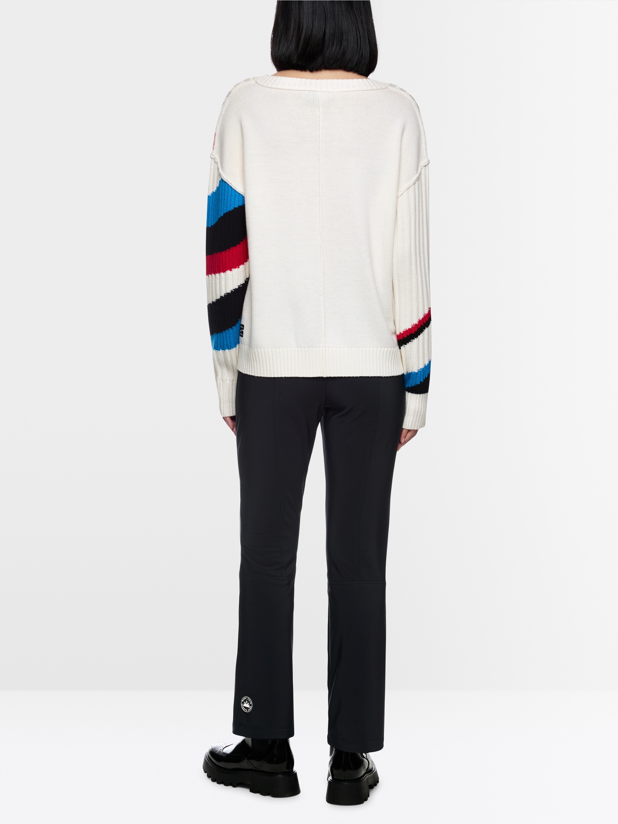 Strickpullover im Colour-Blocking-Look