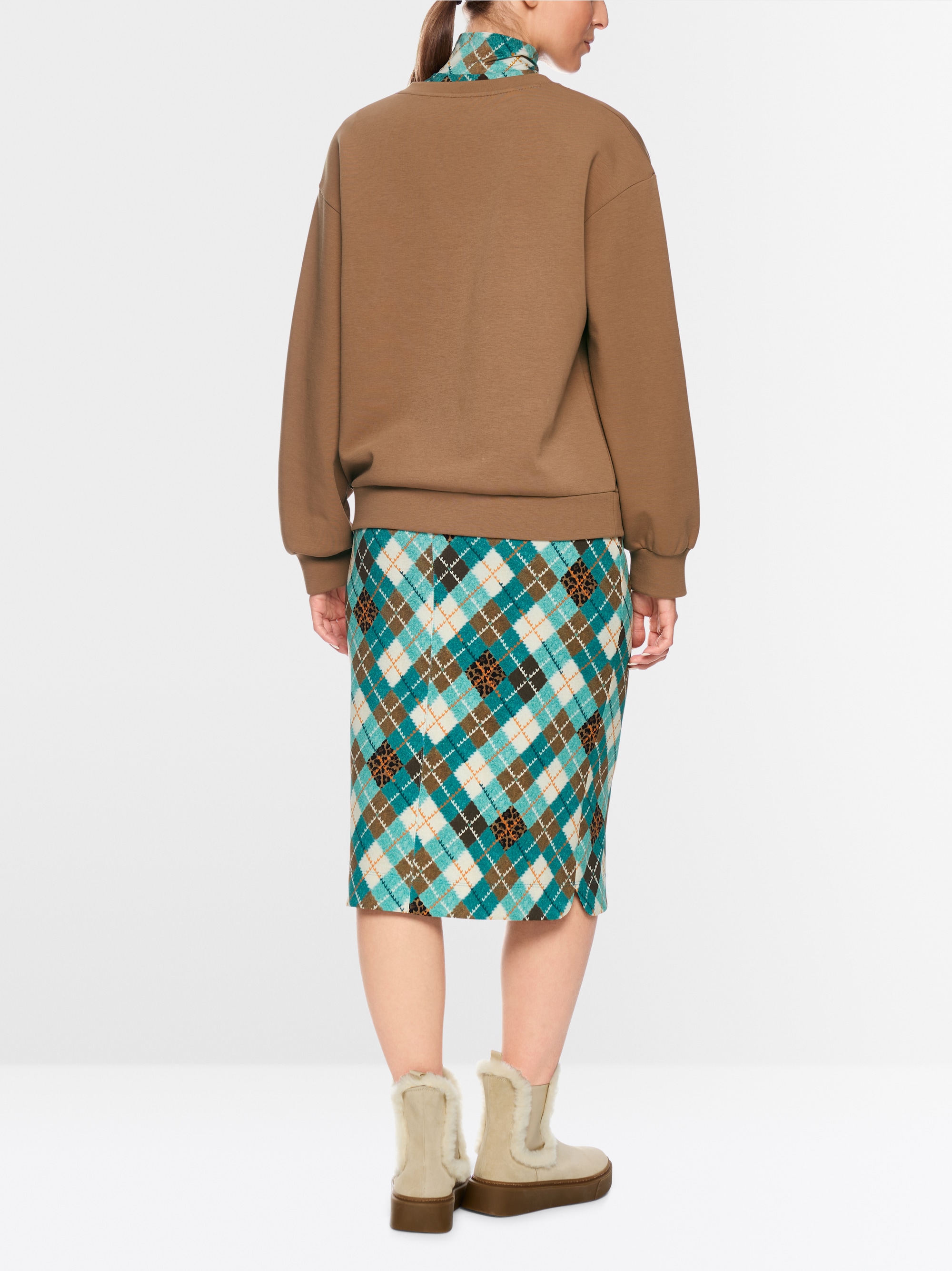 Sweatshirt met teckelprint