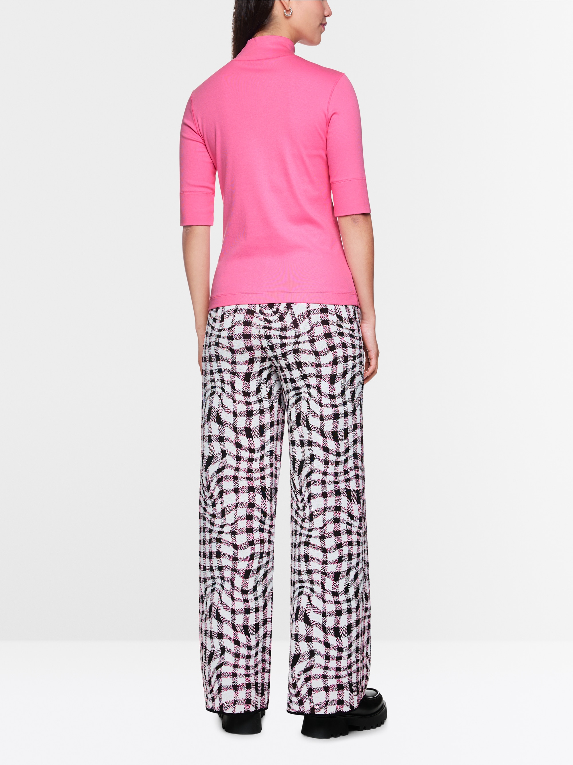 Basic-Shirt aus Baumwollstretch