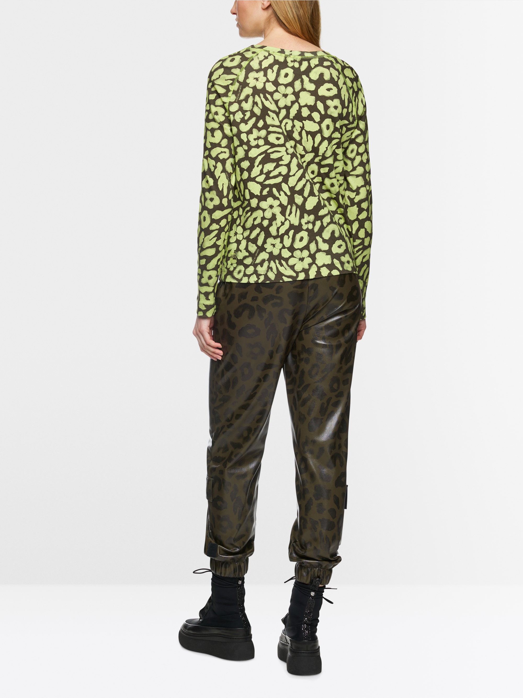 Longsleeve T-shirt met luipaardprint