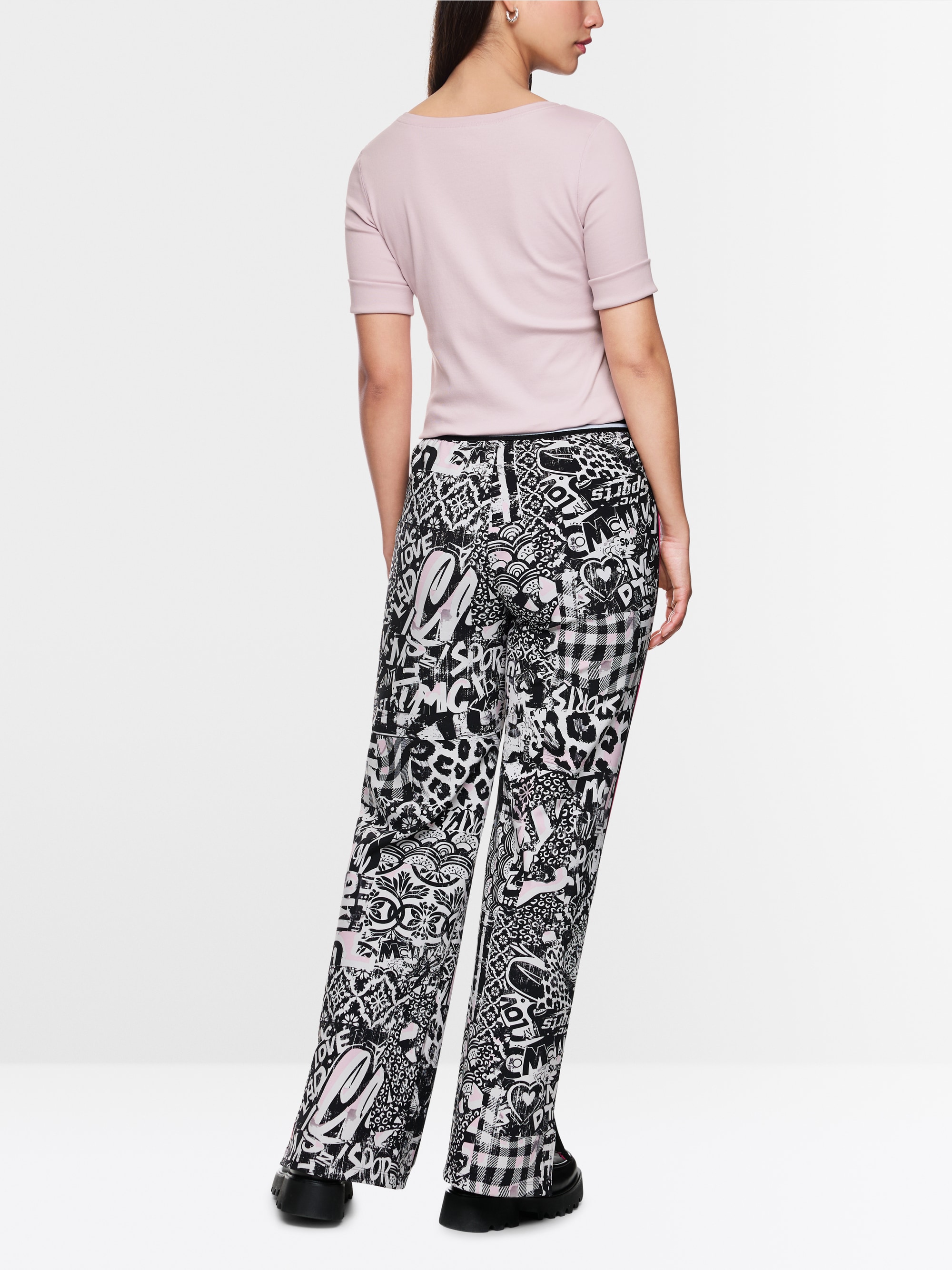 Basic-Shirt aus Baumwollstretch