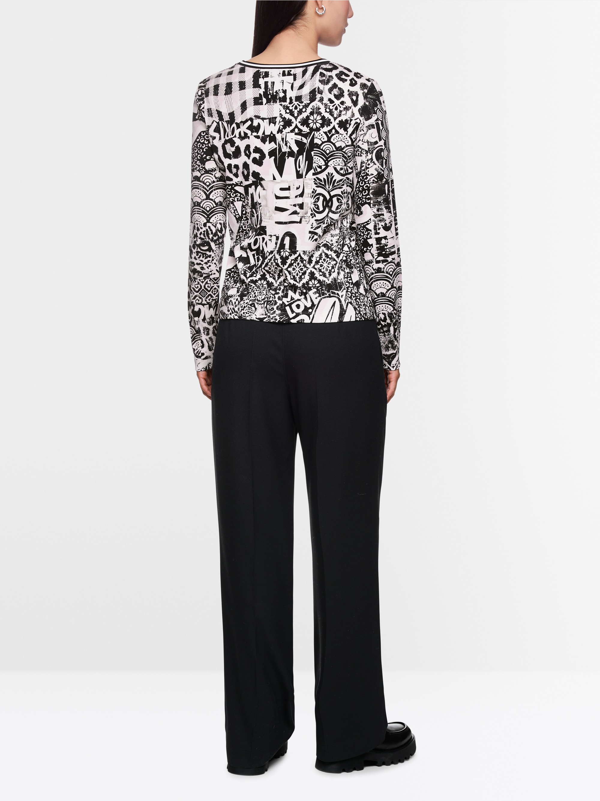 Shirt met lange mouwen en print