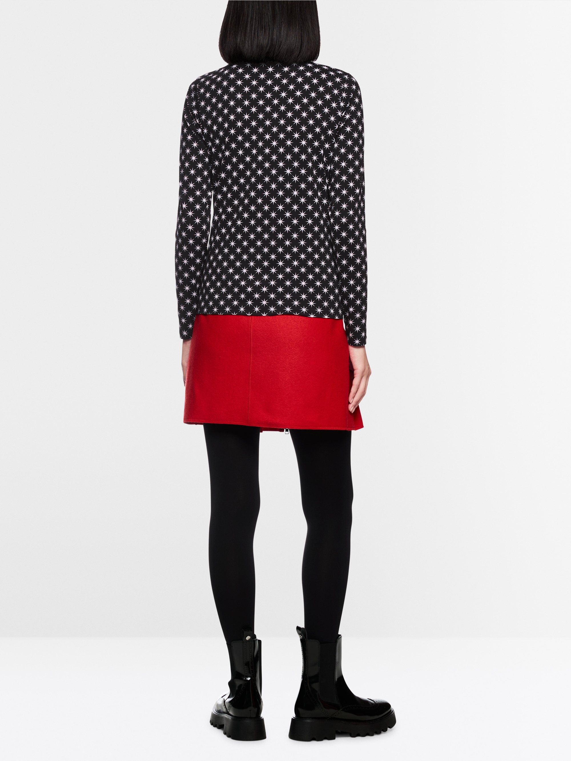 Long-sleeved shirt with Snowstar print