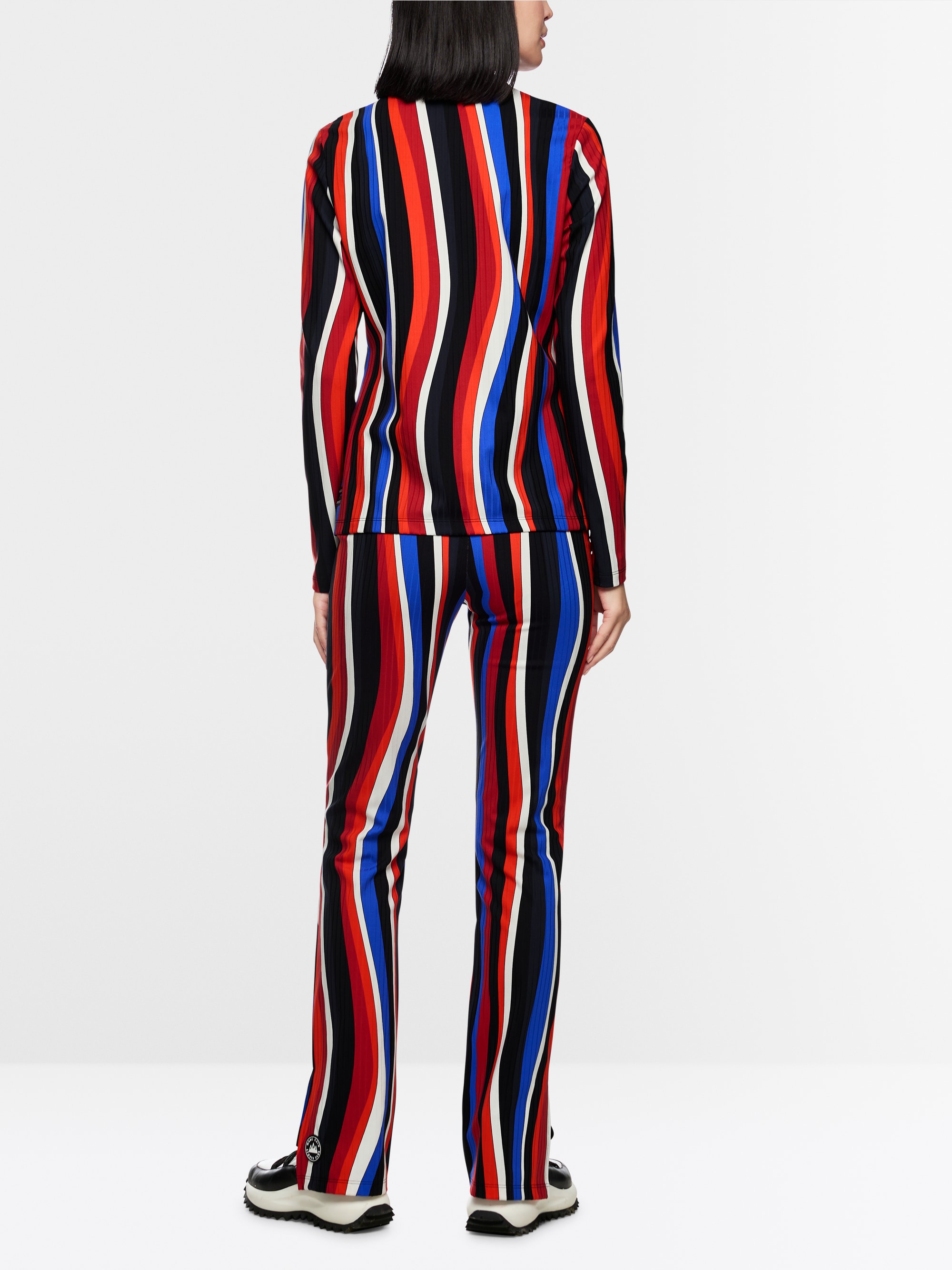 Long-sleeve colour block shirt