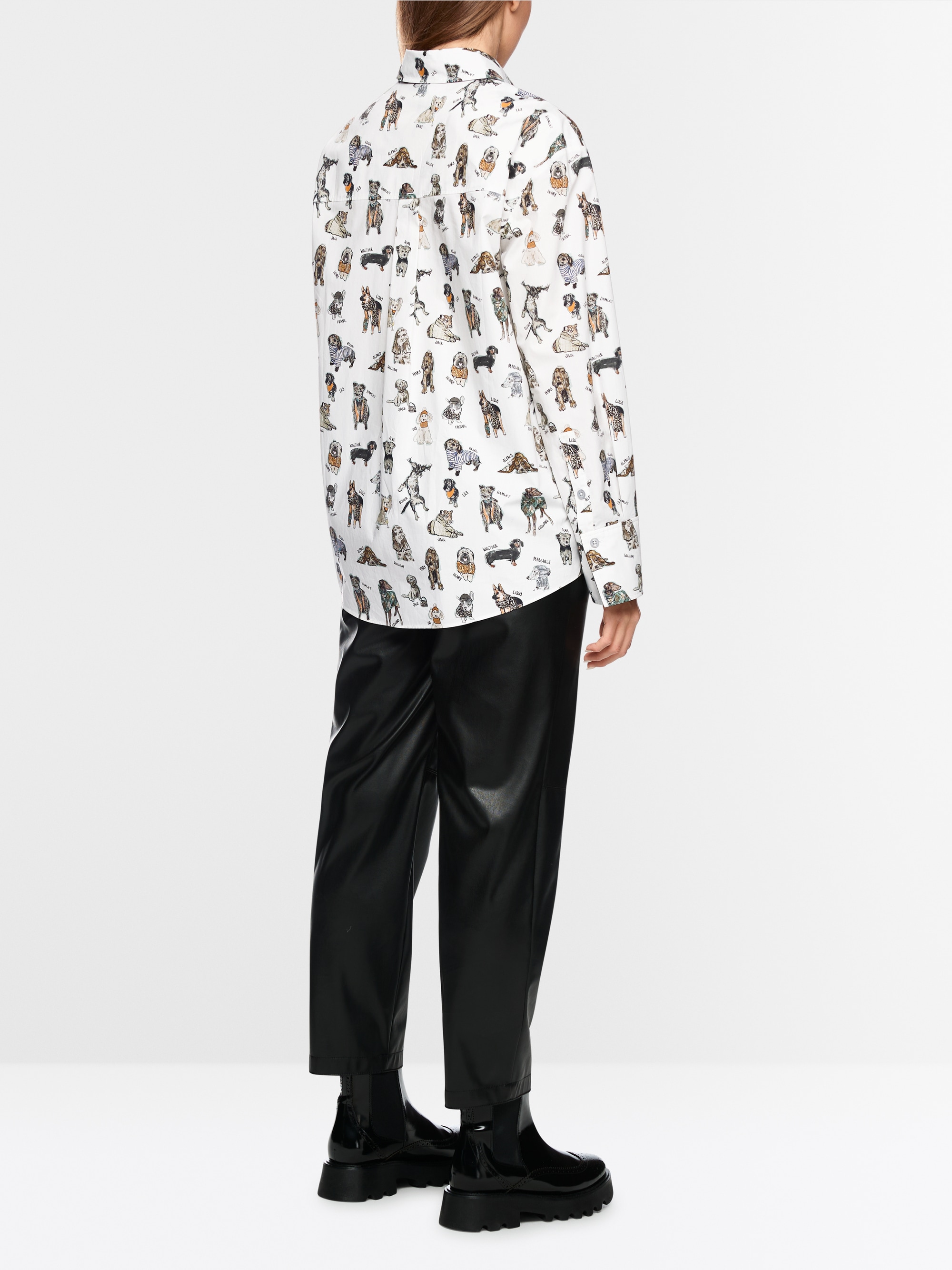 Rethink Together blouse with dog print