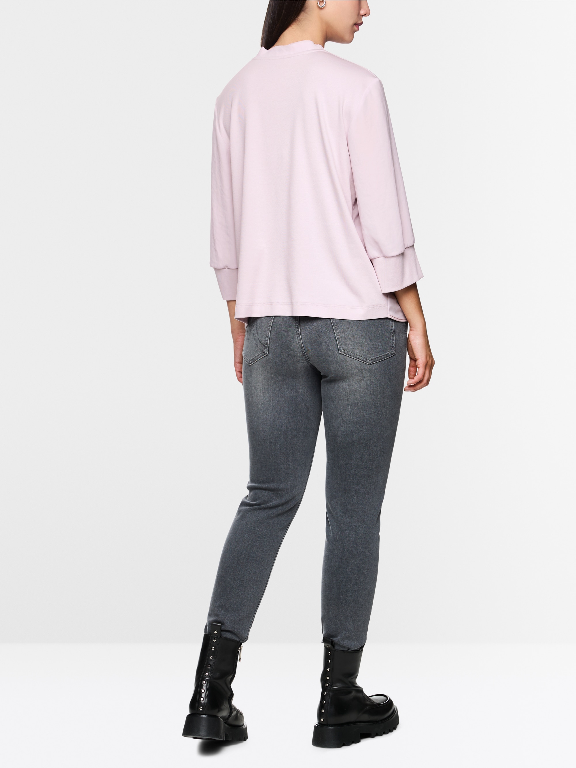 Blusenshirt aus Materialmix