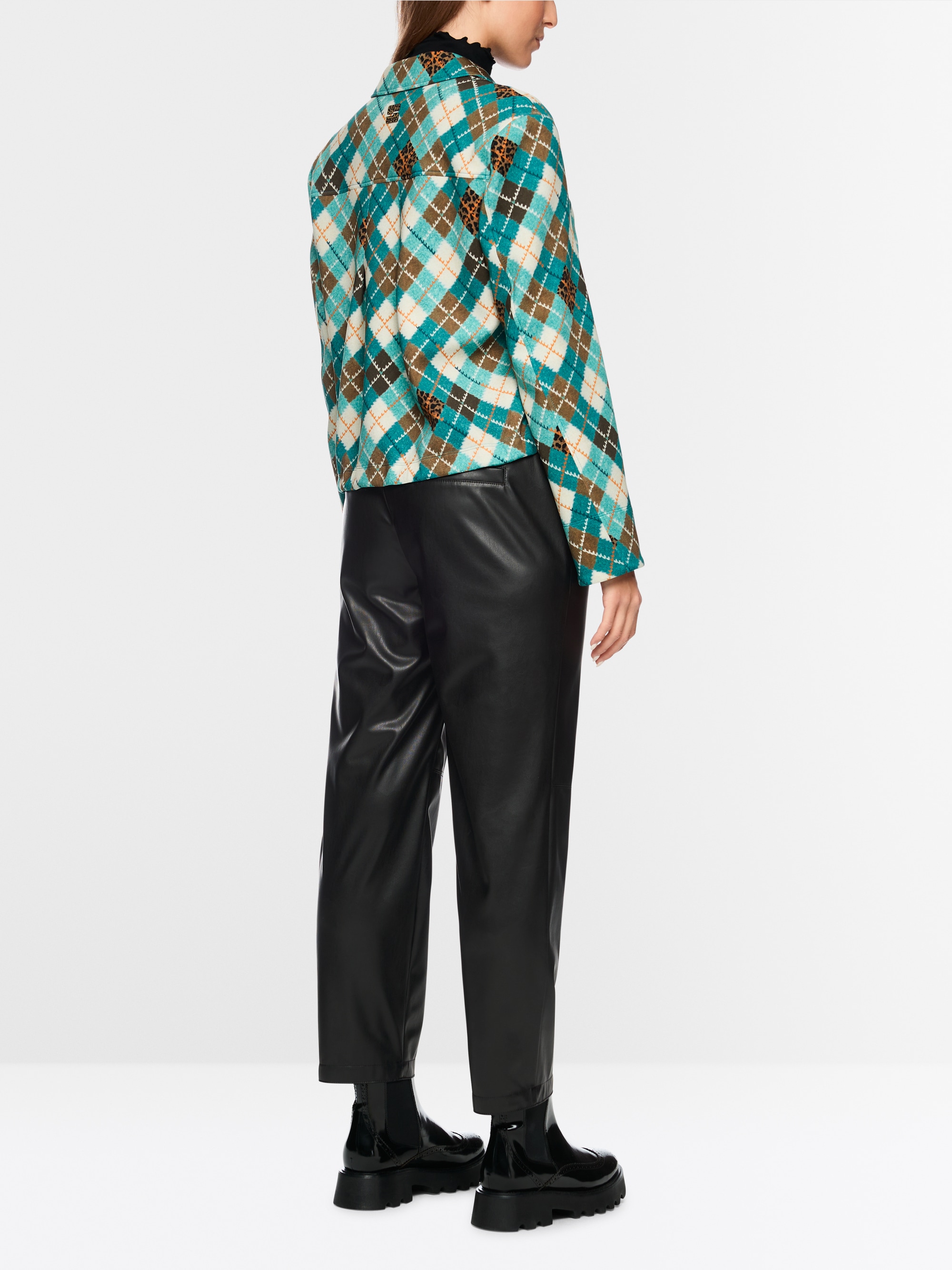 RANCHI faux leather trousers