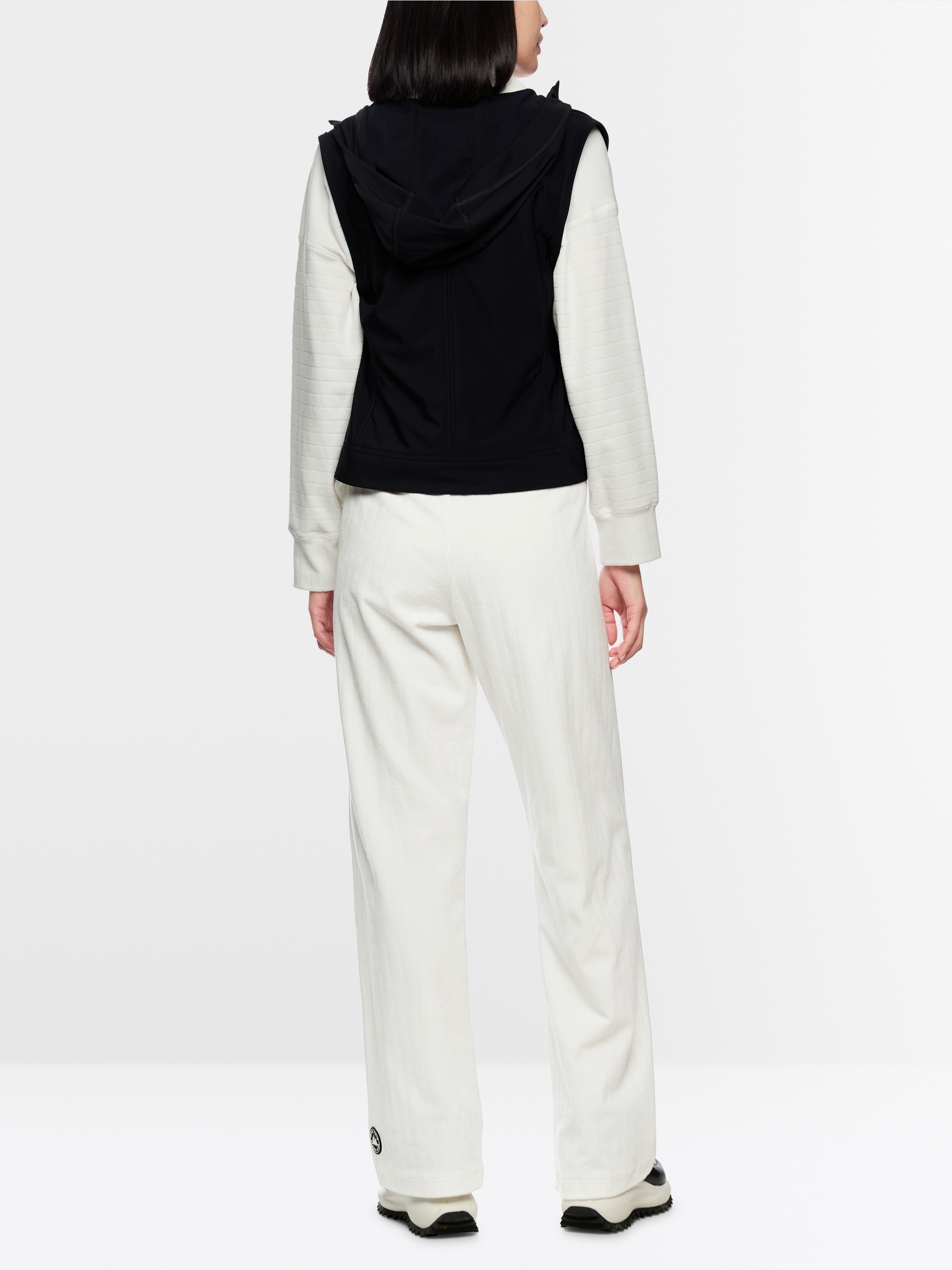 Wide-cut WASHINGTON chenille trousers
