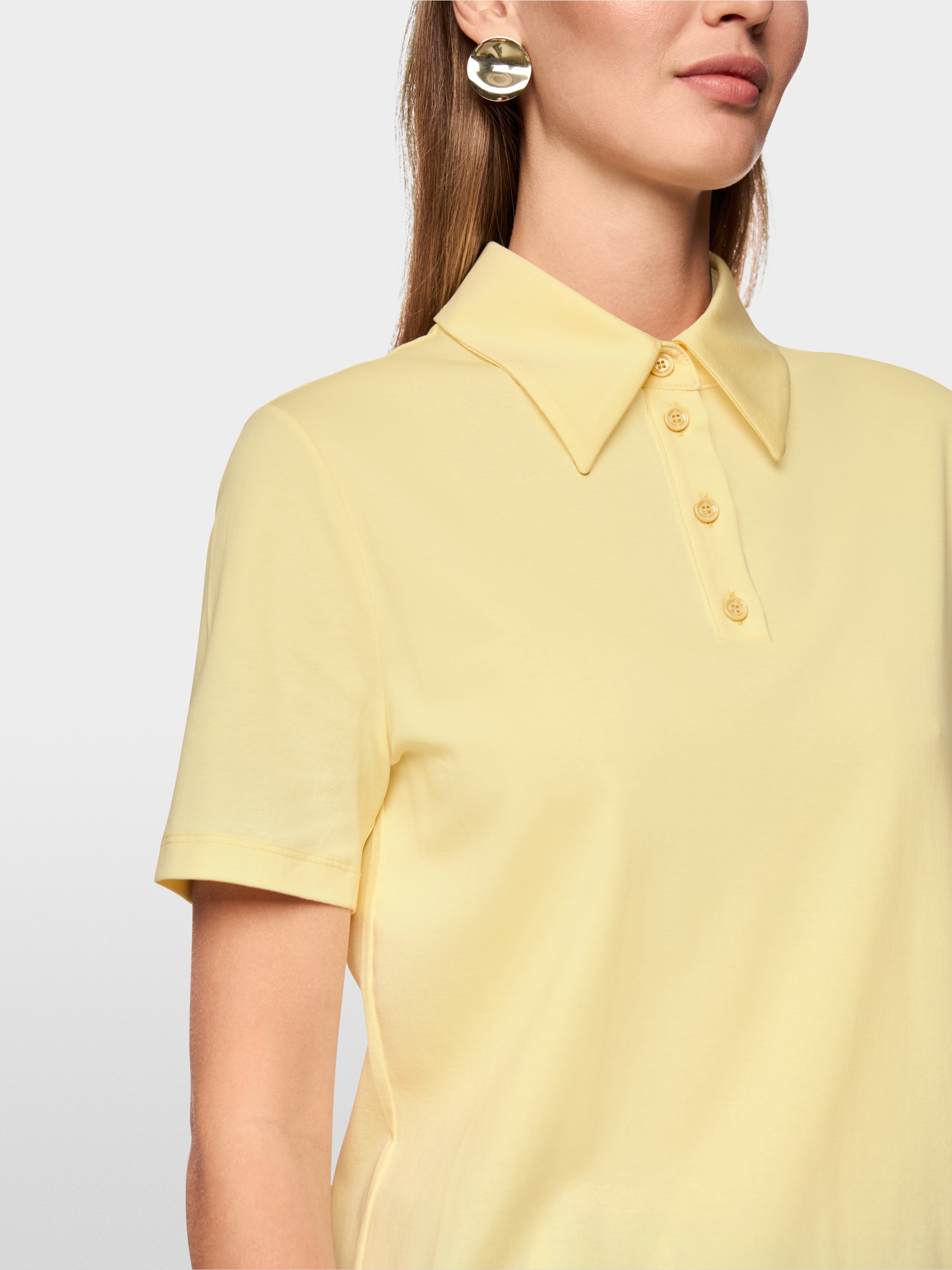 Polo Shirt in Cotton Stretch
