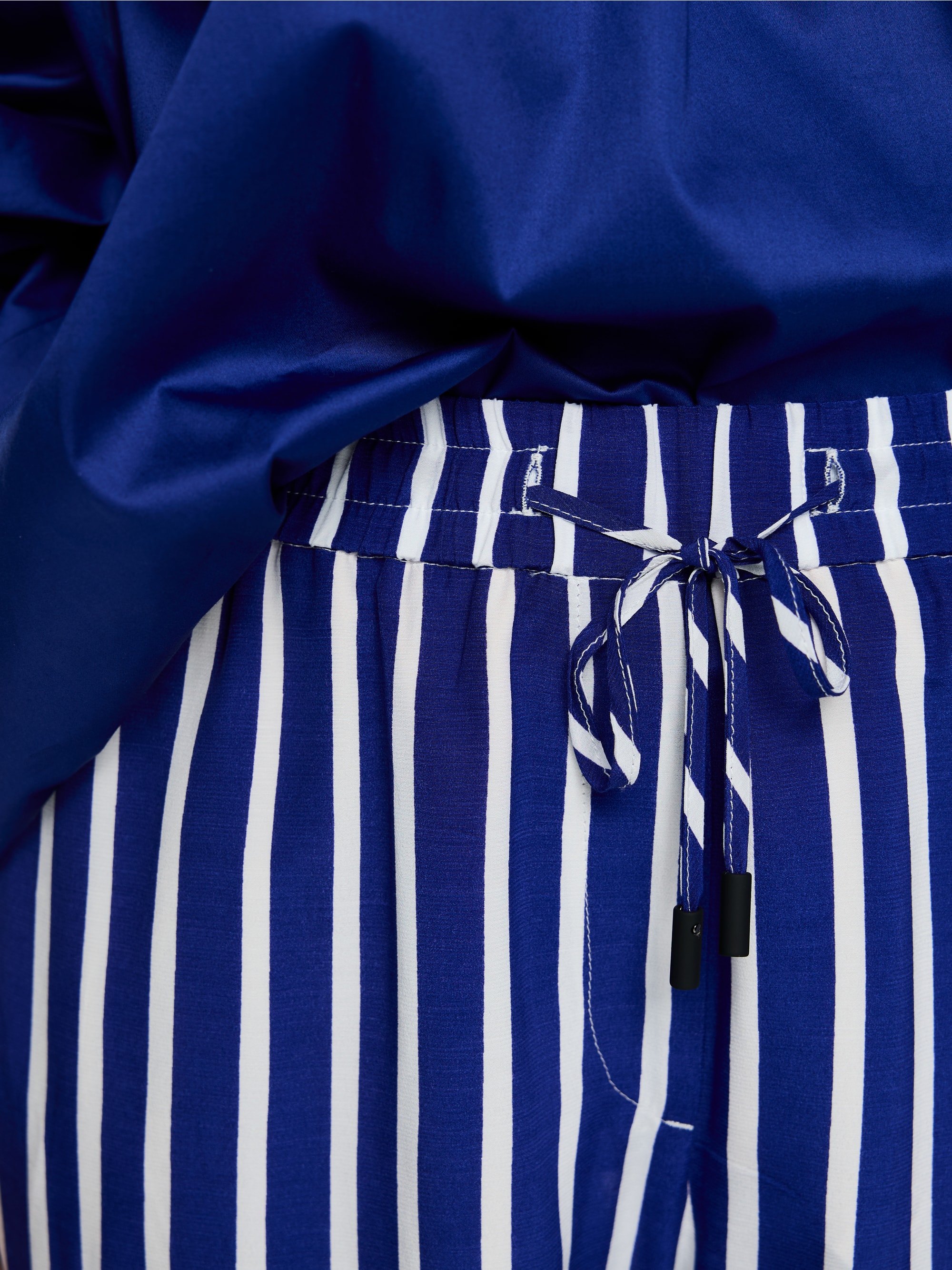 RHODOS striped pull-on trousers