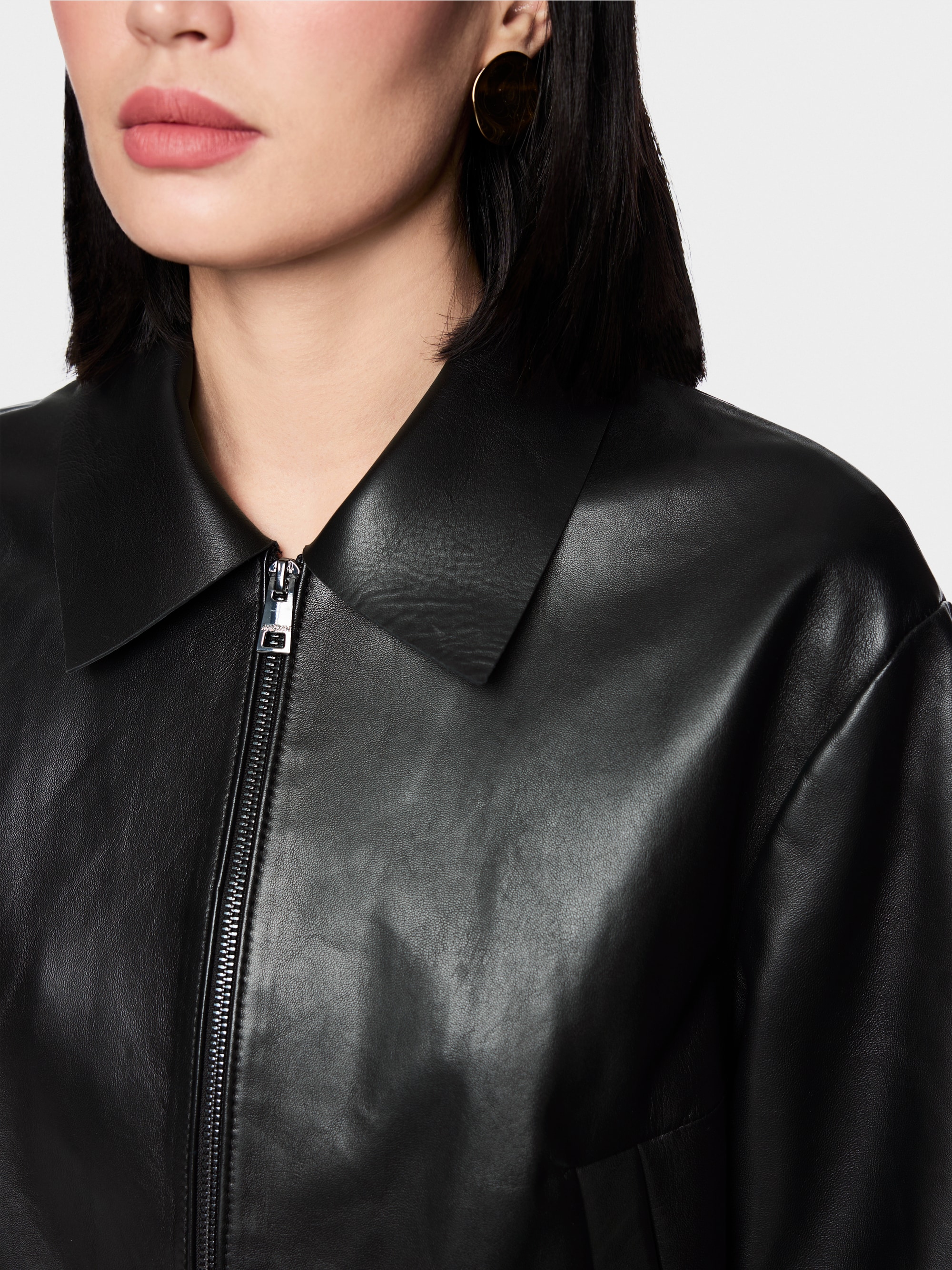 ‘Rethink Together’ lamb nappa  jacket