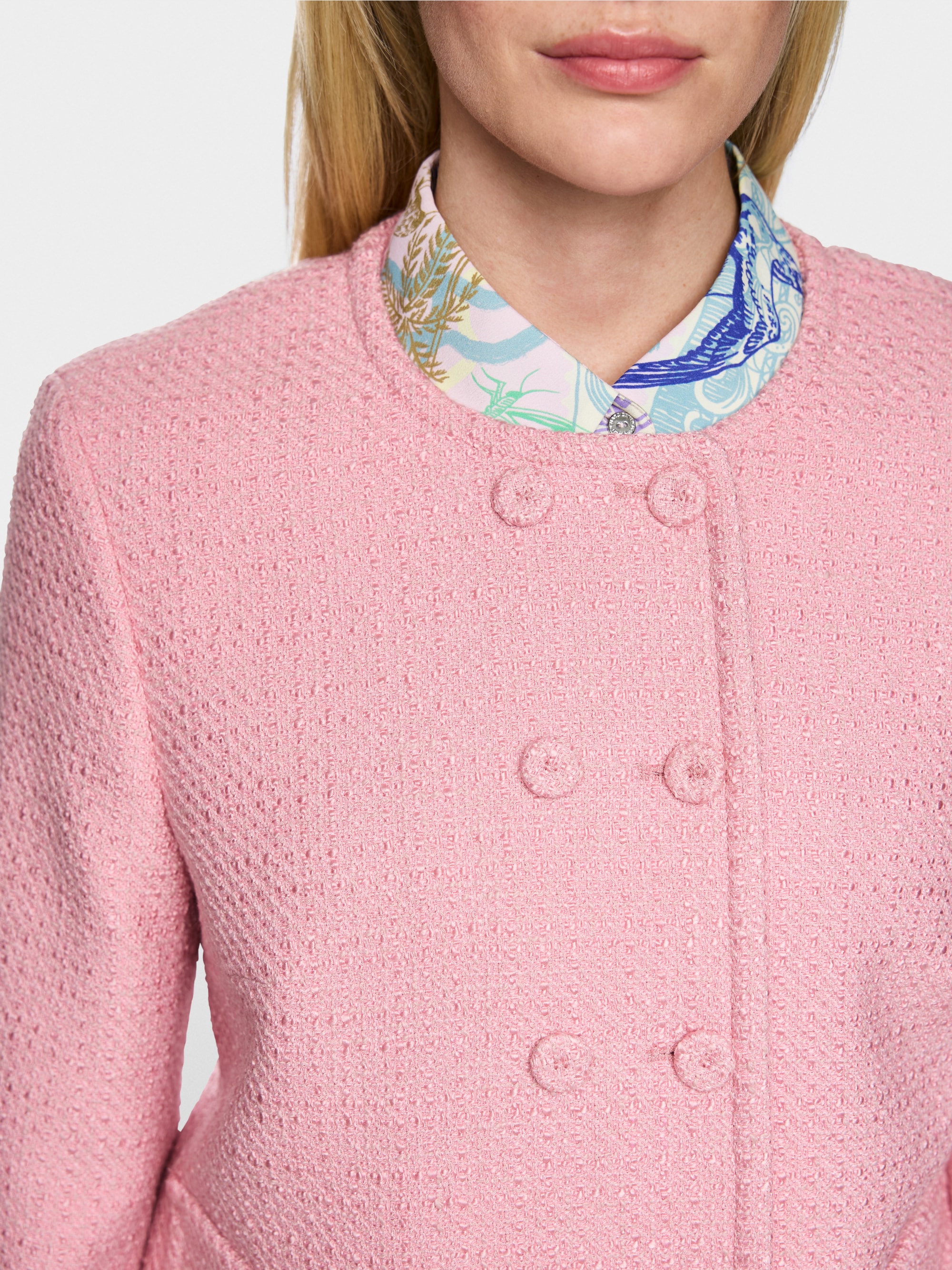 Veste couture en coton mélangé