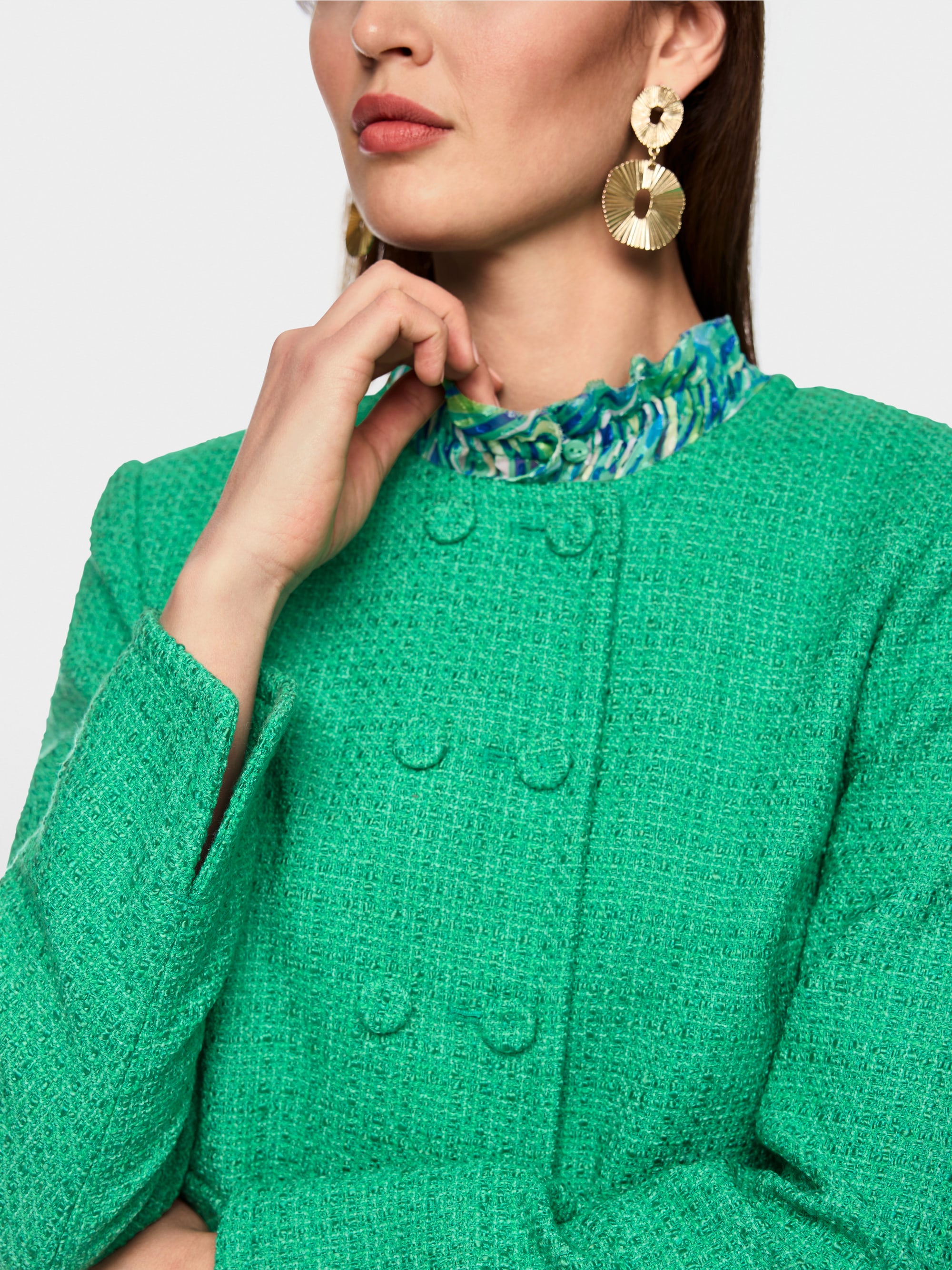 Cotton blend couture jacket