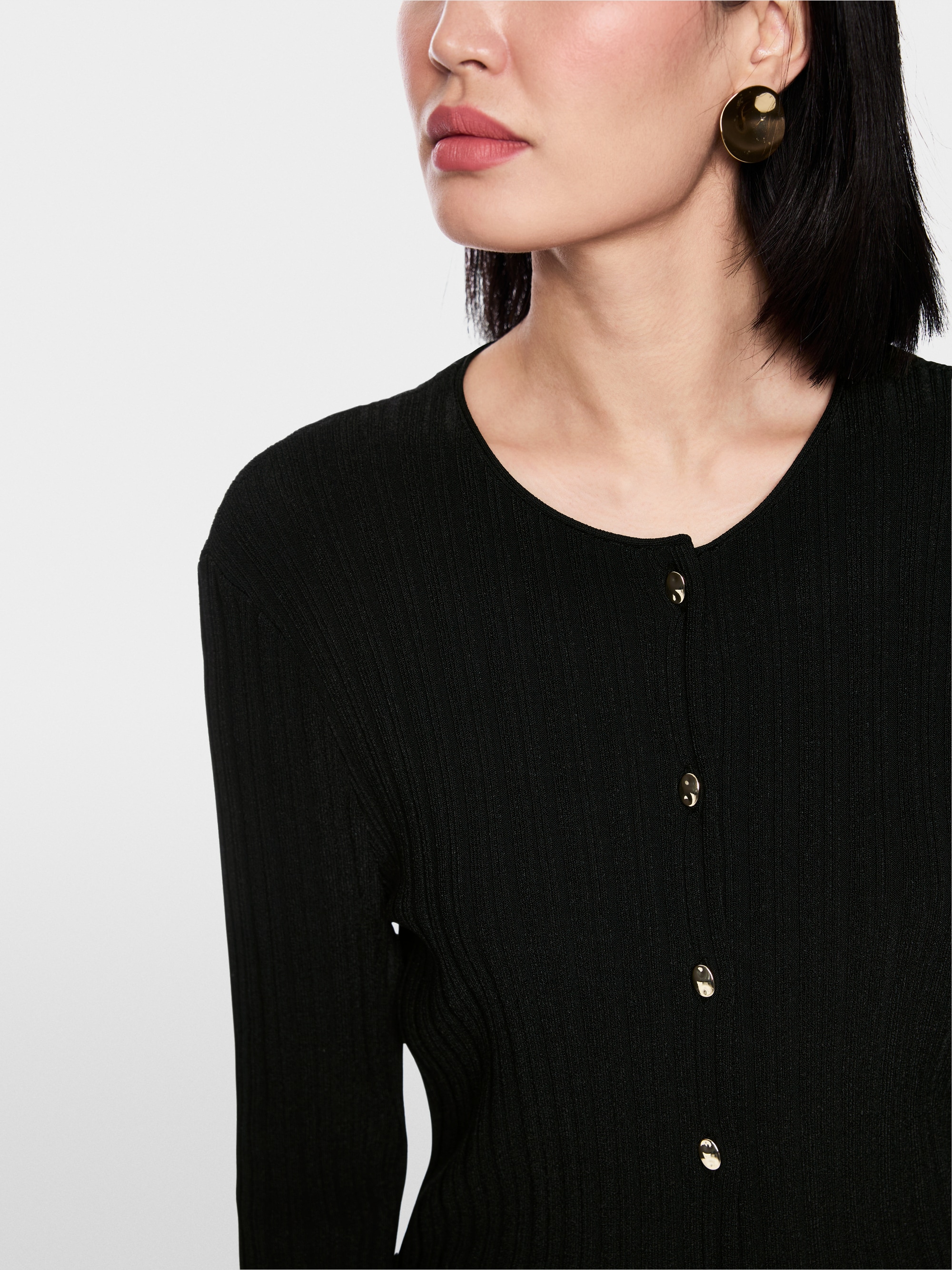 Cardigan en maille côtelée « Rethink Together »