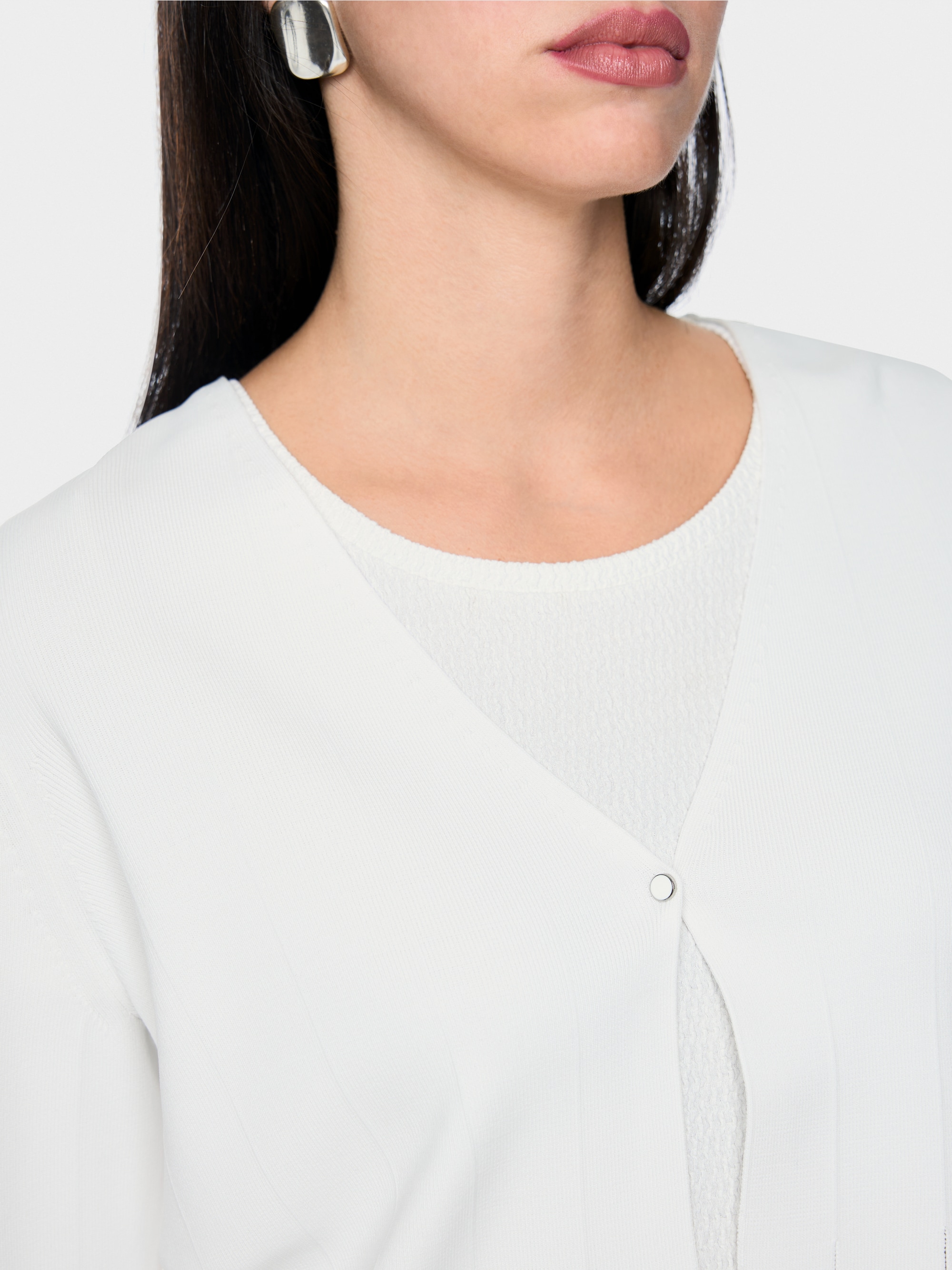 Cardigan with cut-out details