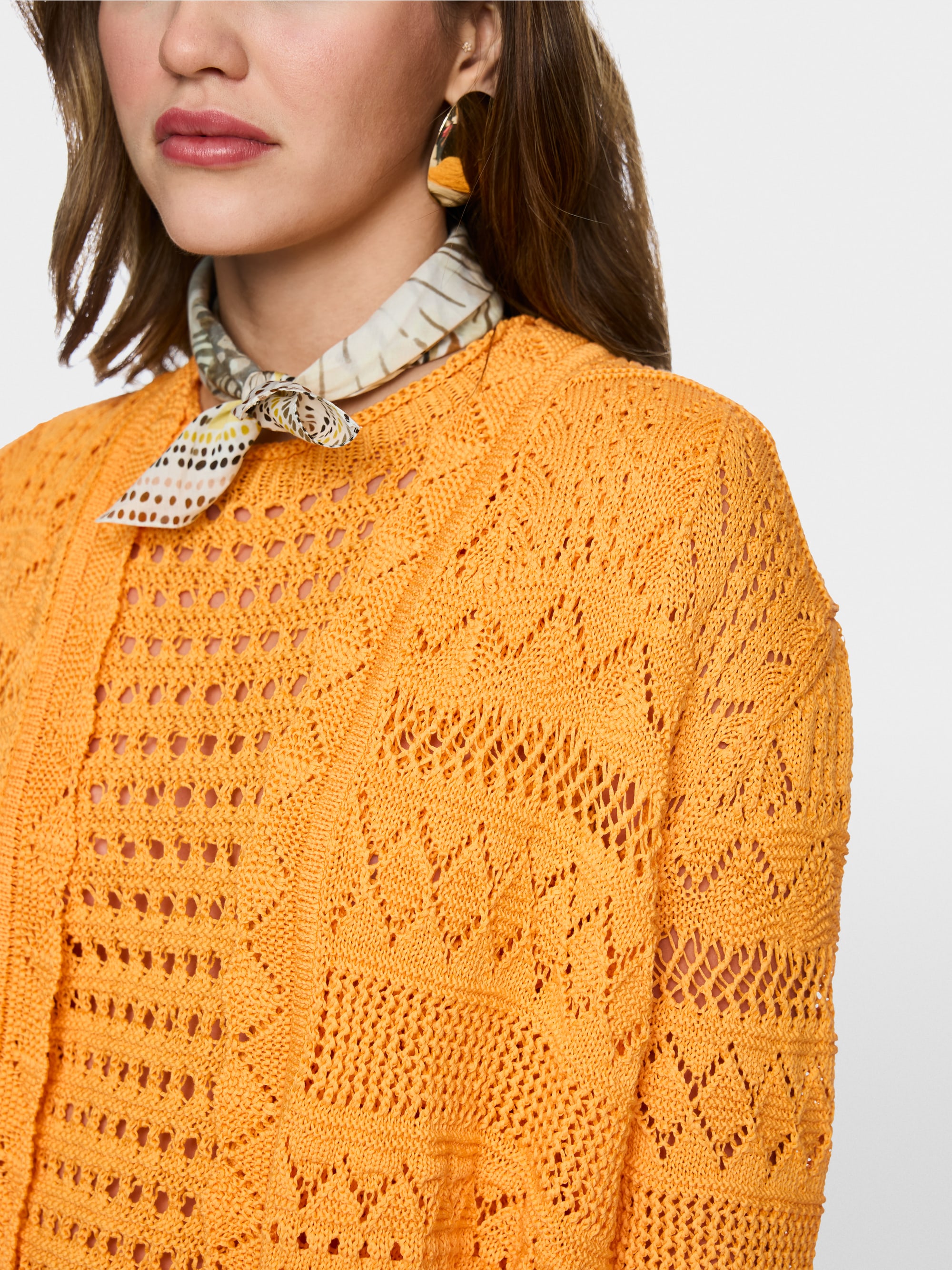‘Rethink Together’ openwork cardigan