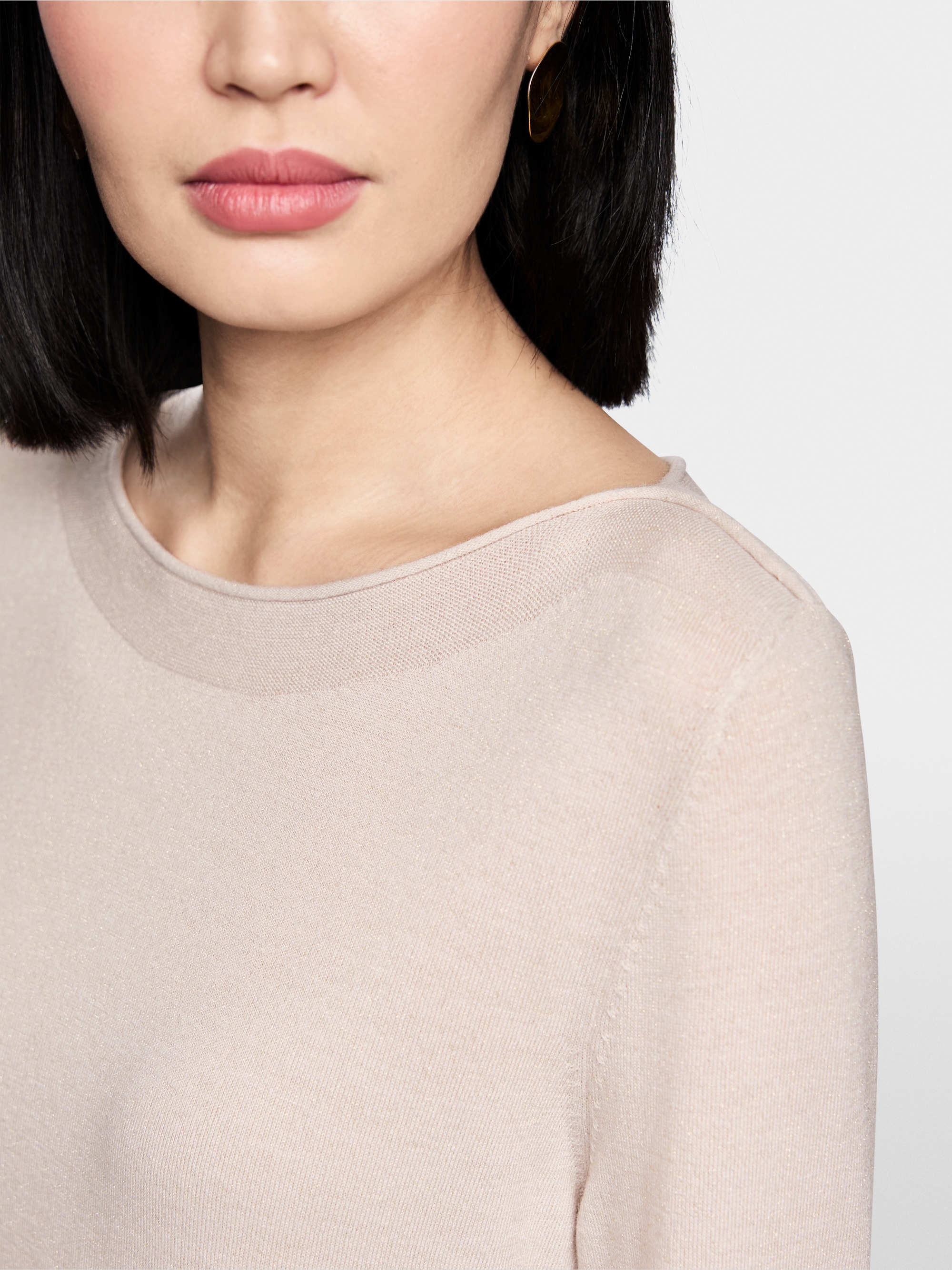 Fine knit jumper with lurex