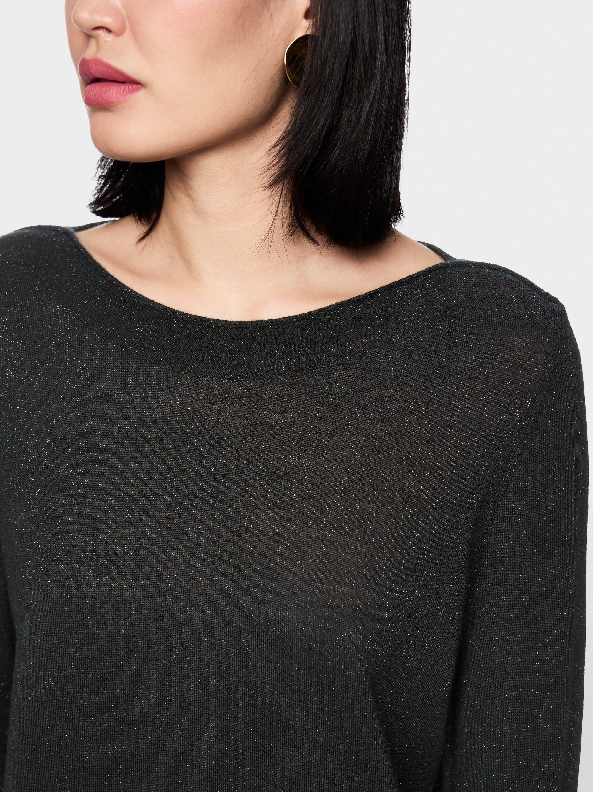 Fine knit jumper with lurex