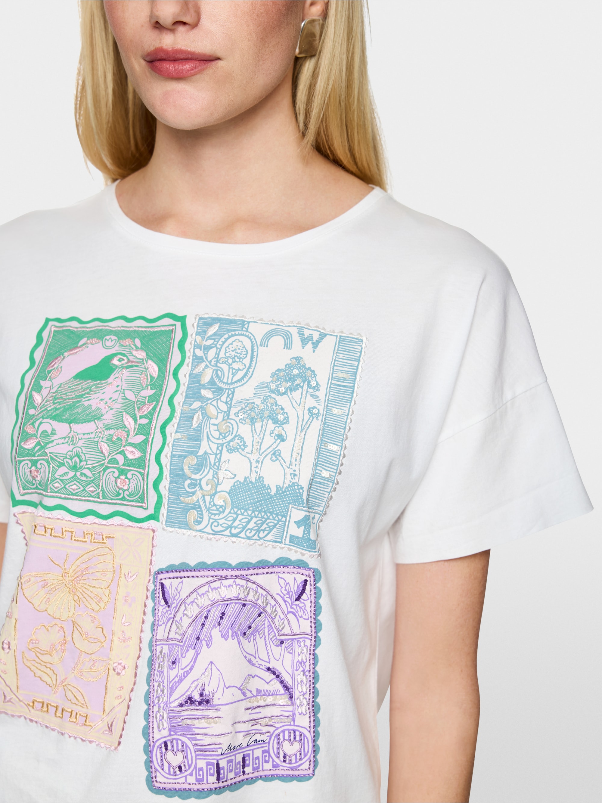 Embellished cotton shirt