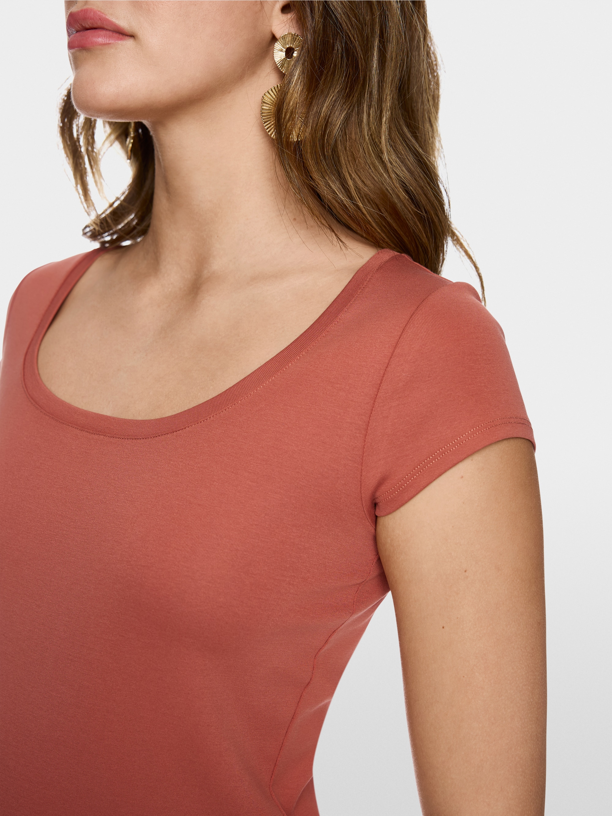 Basic shirt in stretch cotton