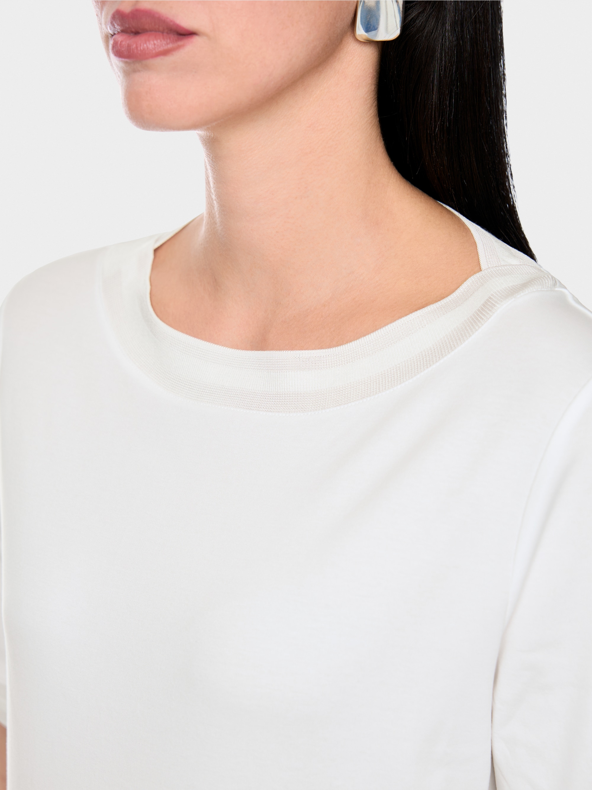 T-shirt à encolure bateau