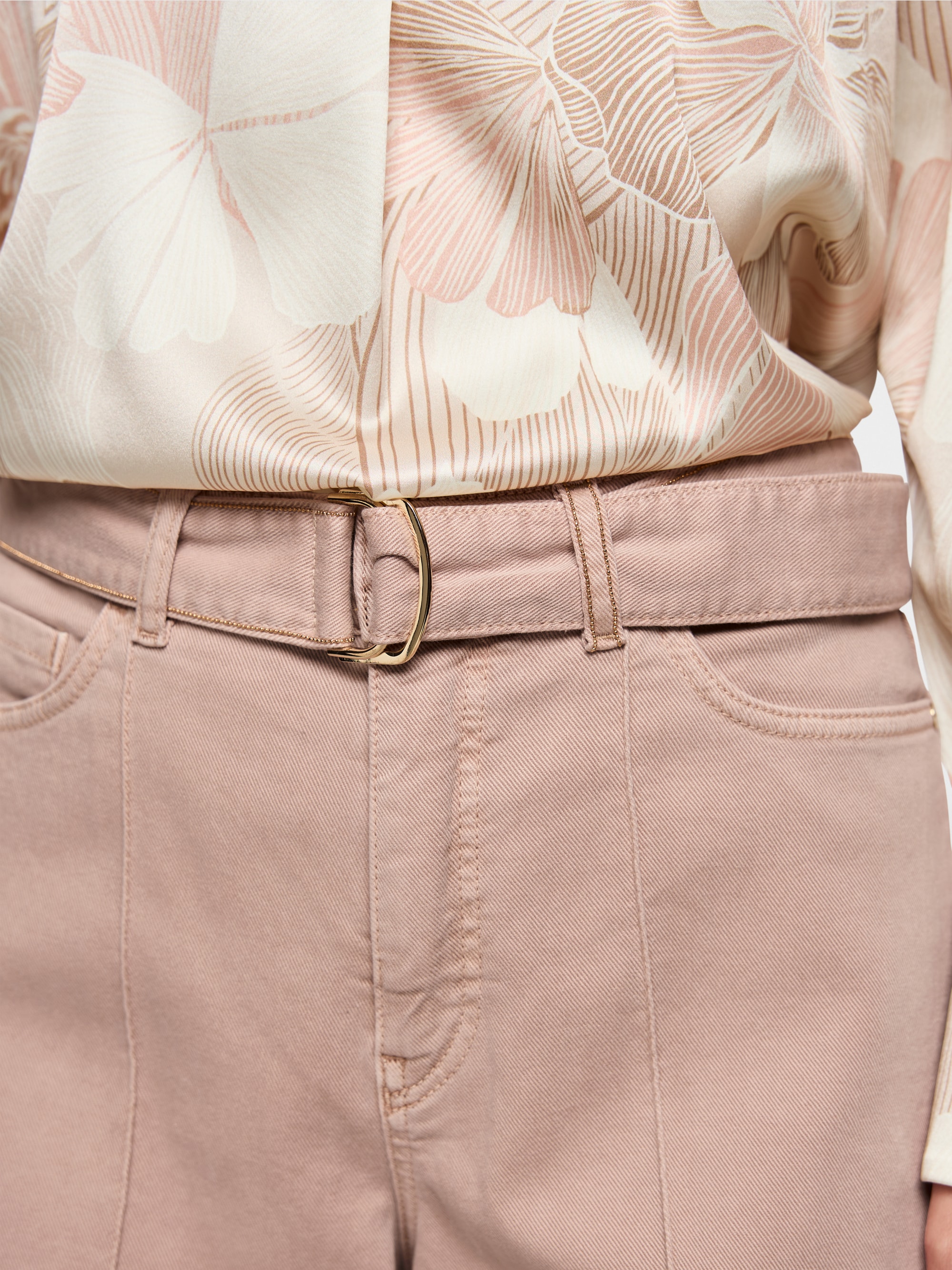 WARRI wide jeans with rhinestone cord