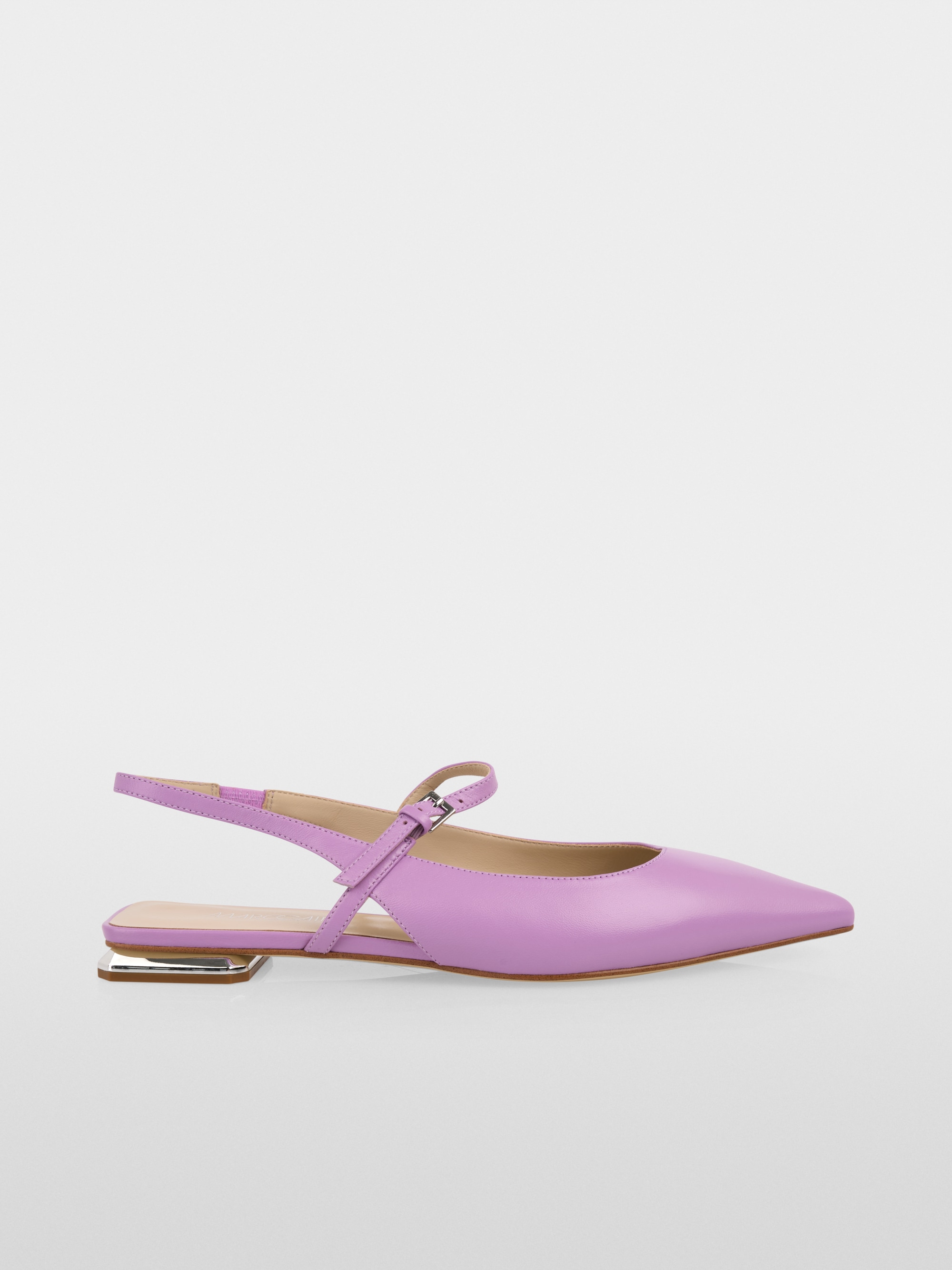 Ballerines à bride arrière en cuir