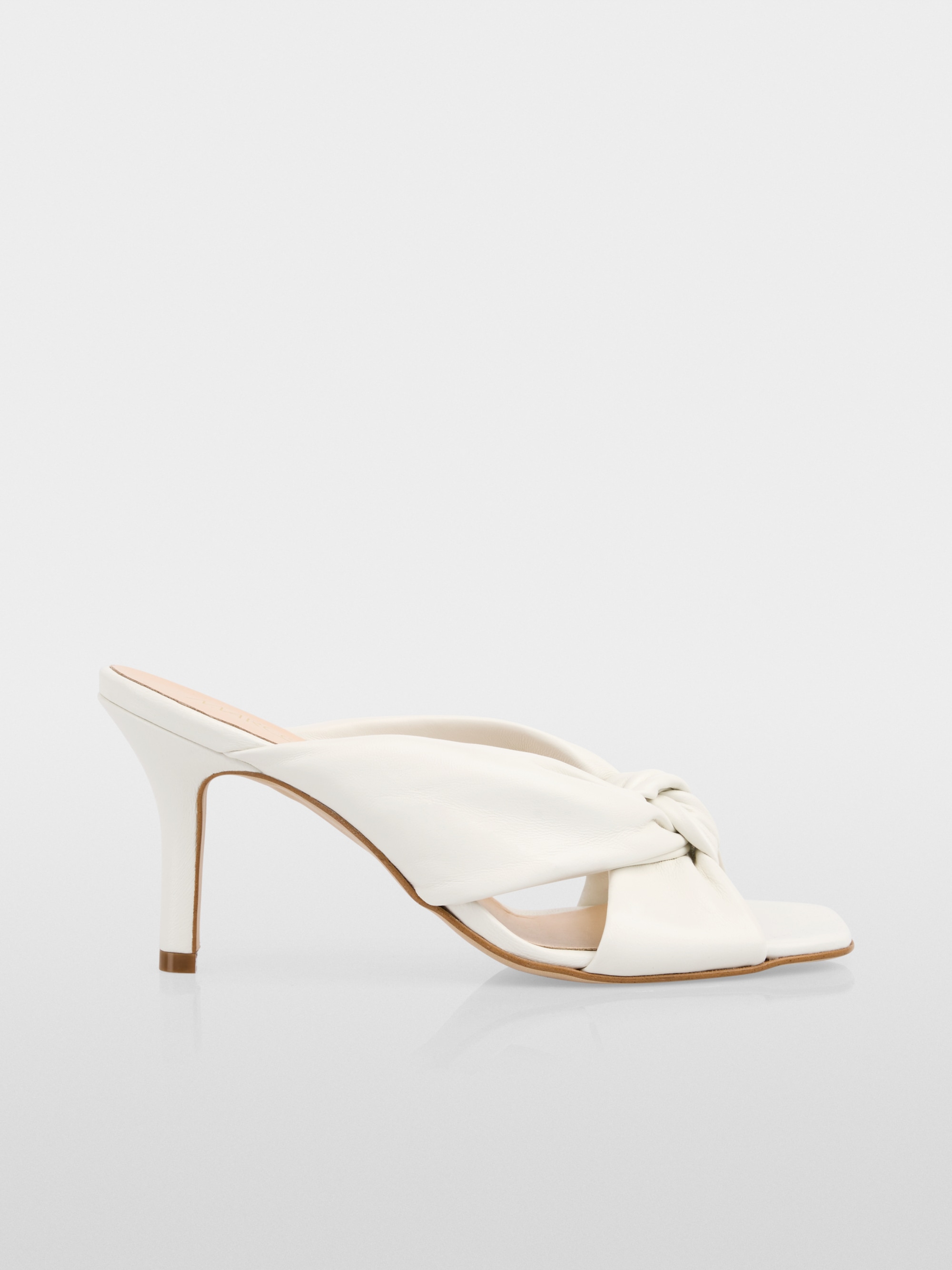 High heel sandals with knot detail