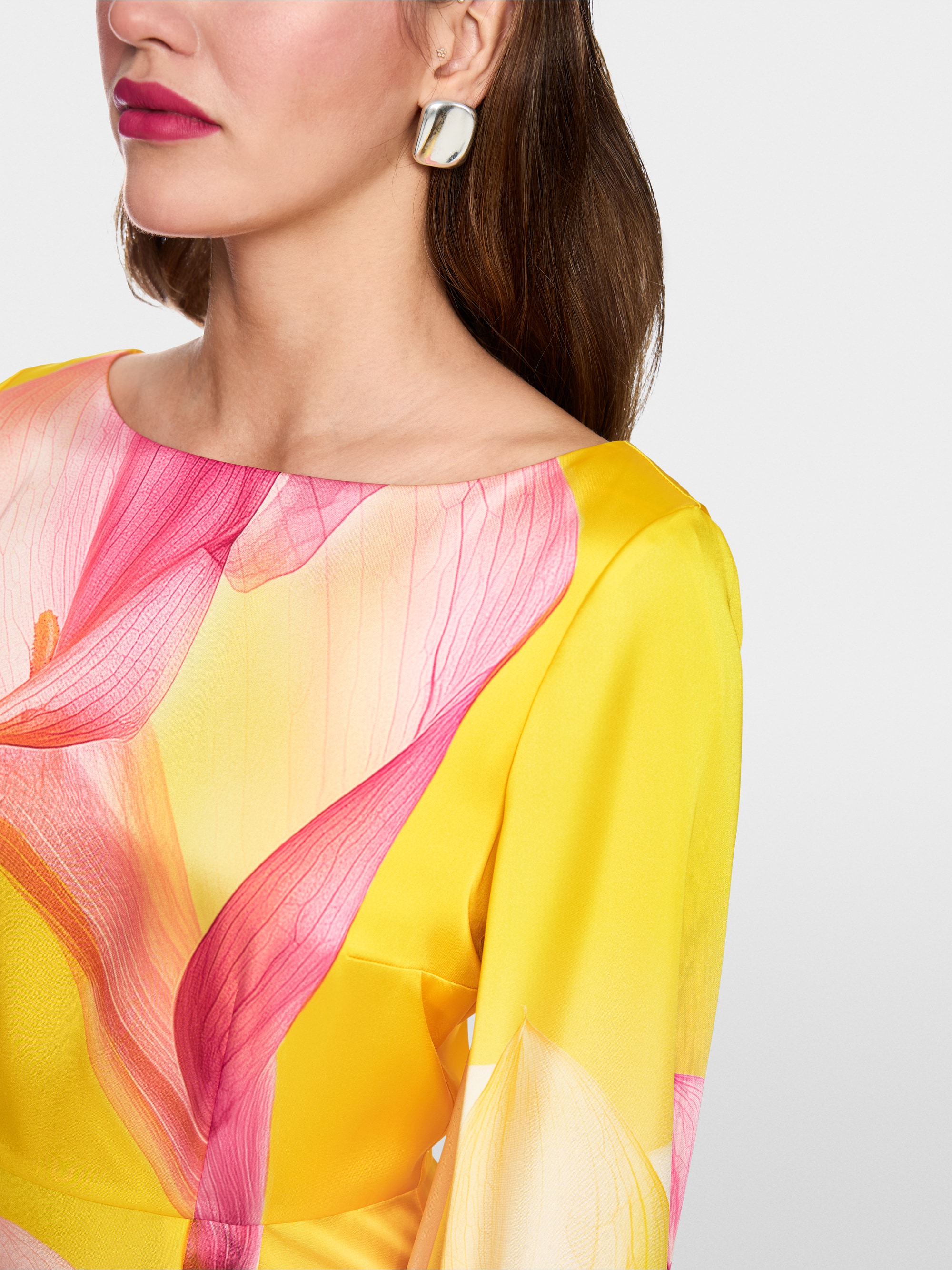 “Rethink Together” printed midi dress