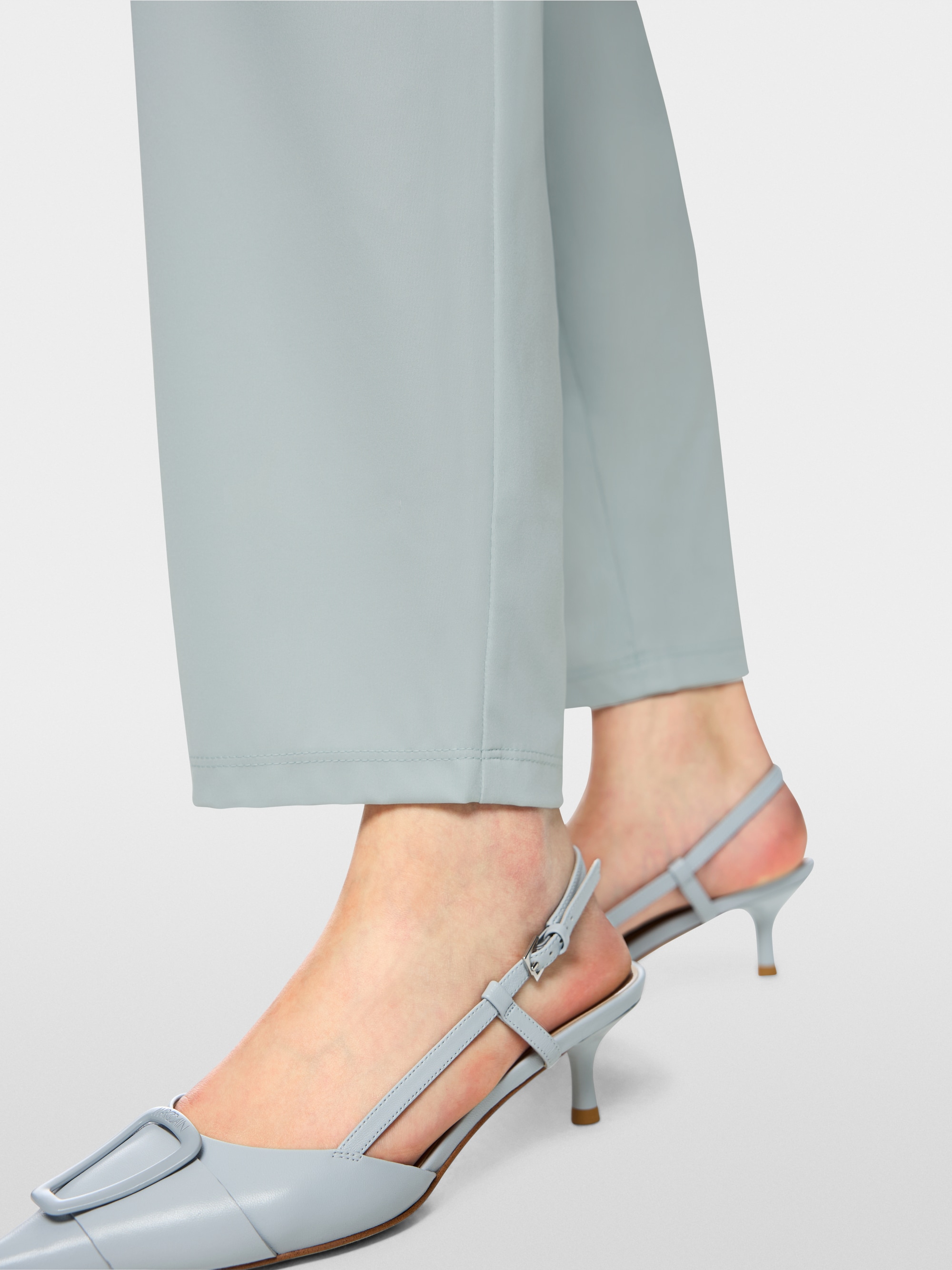 FAQUS high-waist stretch trousers