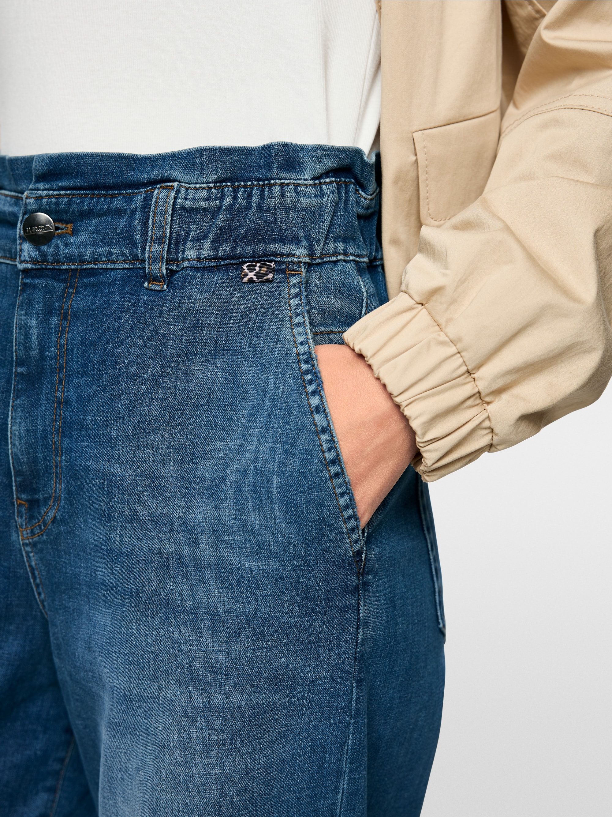WAUKEE wide jeans with high waistband