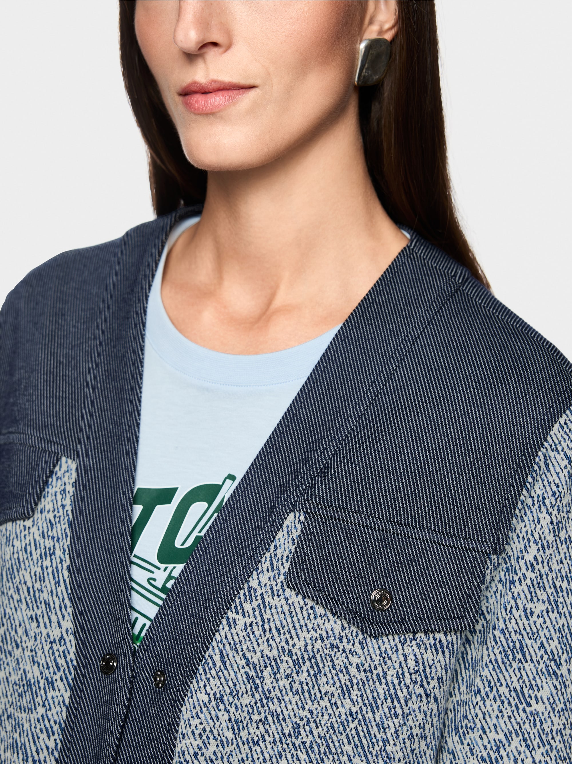 Short jacquard jacket