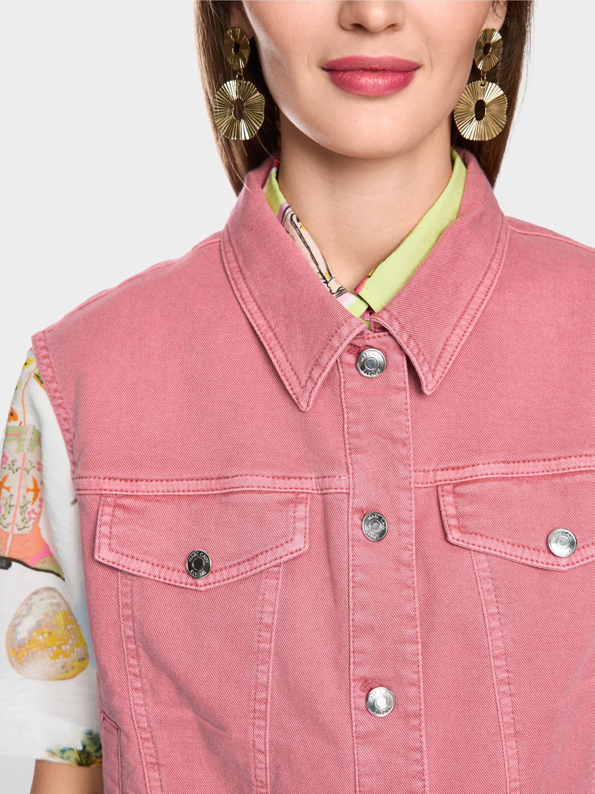 Gilet en denim sans manches