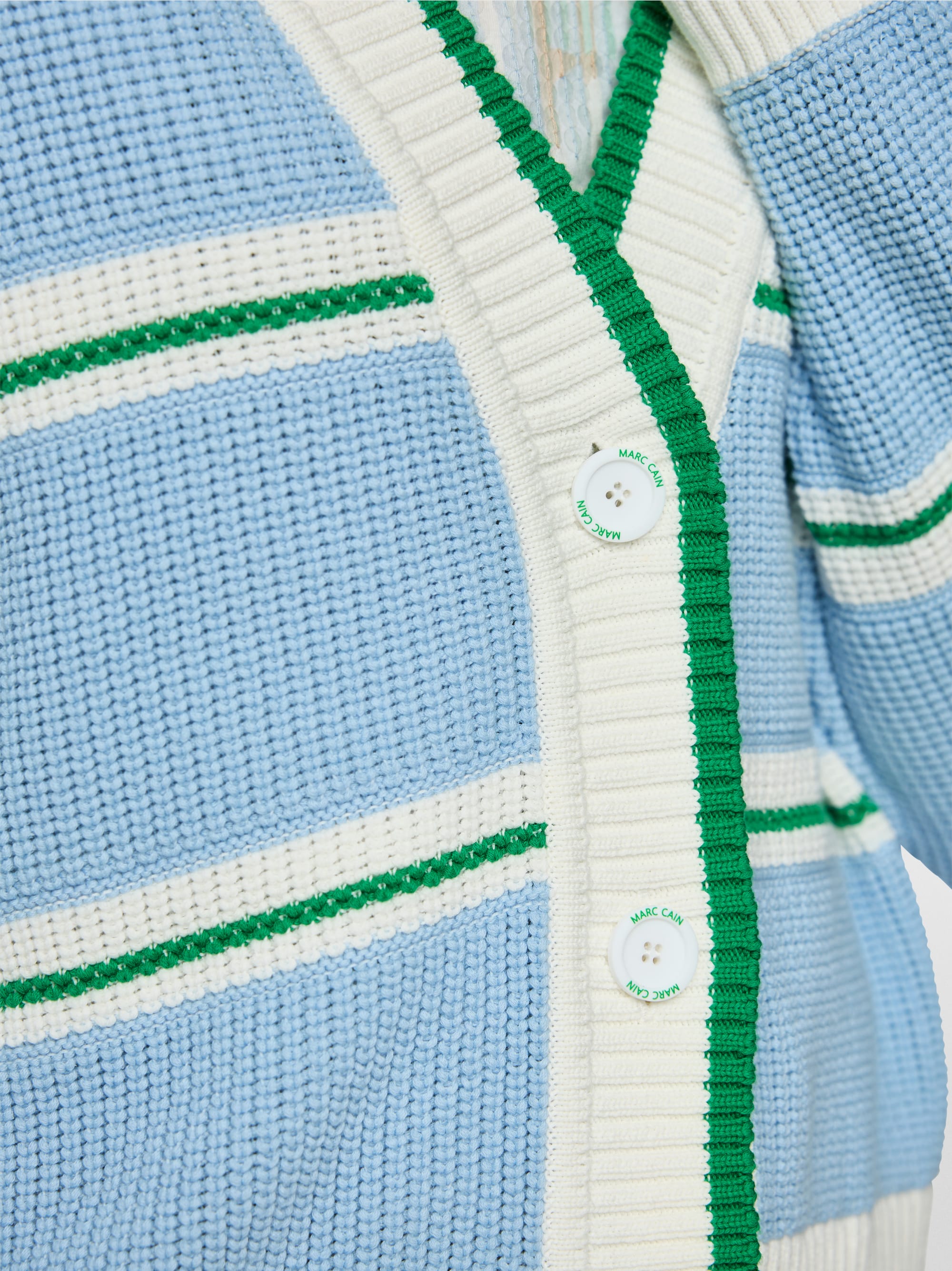 ‘Knitted in Germany’ chunky cardigan