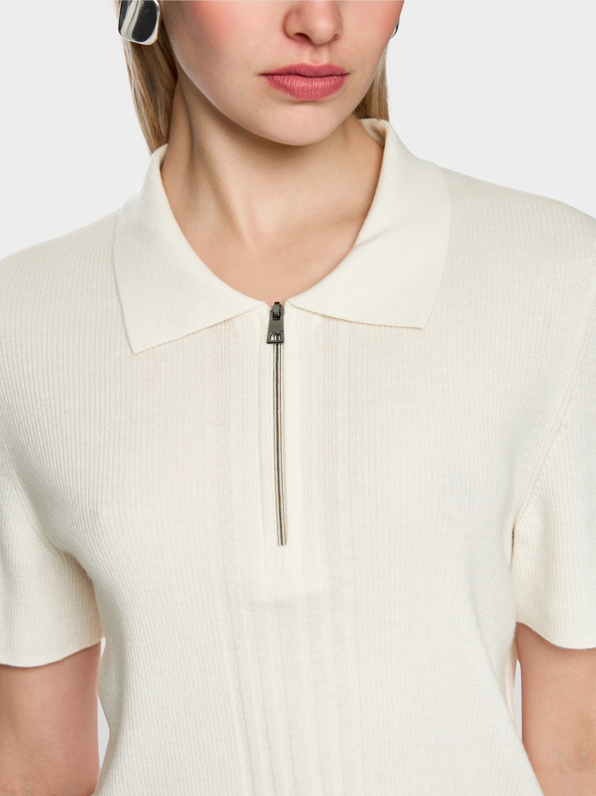 ‘Rethink Together’ knitted polo shirt