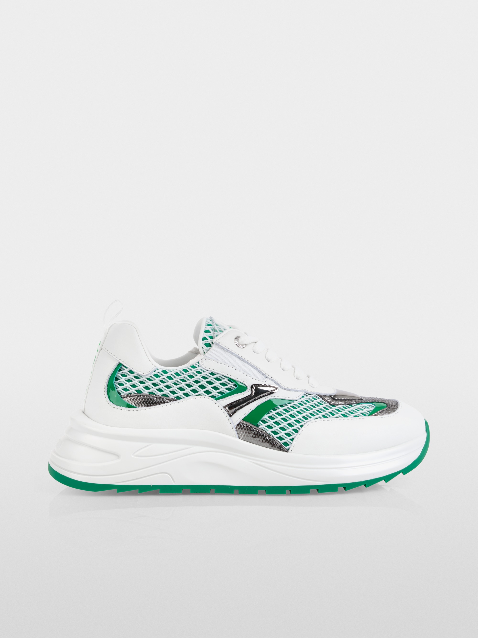 Trainers in a mix of materials