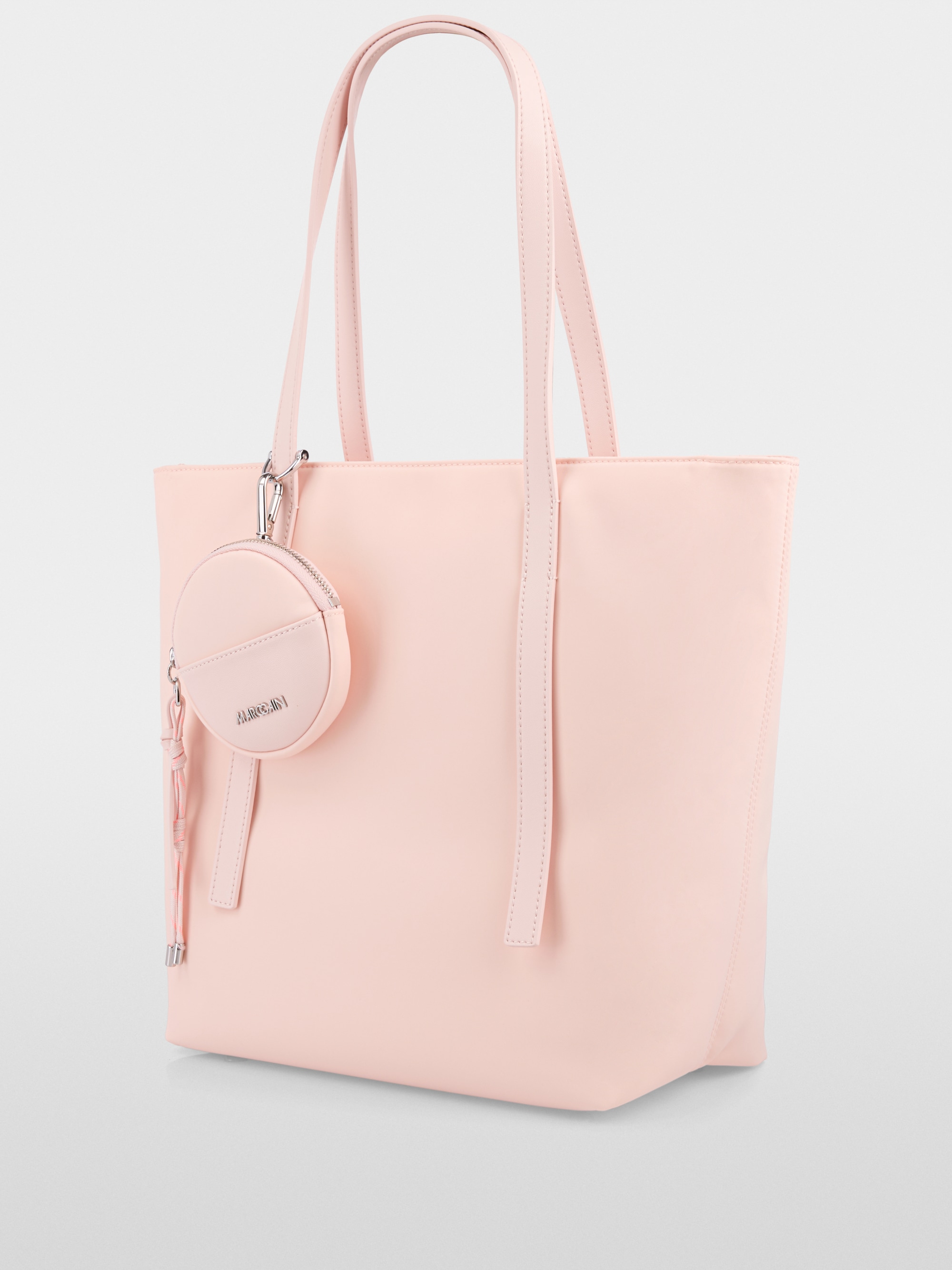 Faux leather shoulder bag