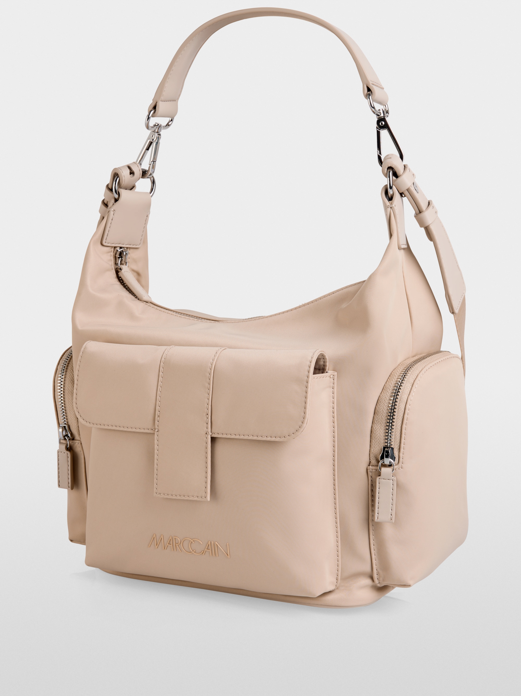 ‘Rethink Together’ nylon hobo bag