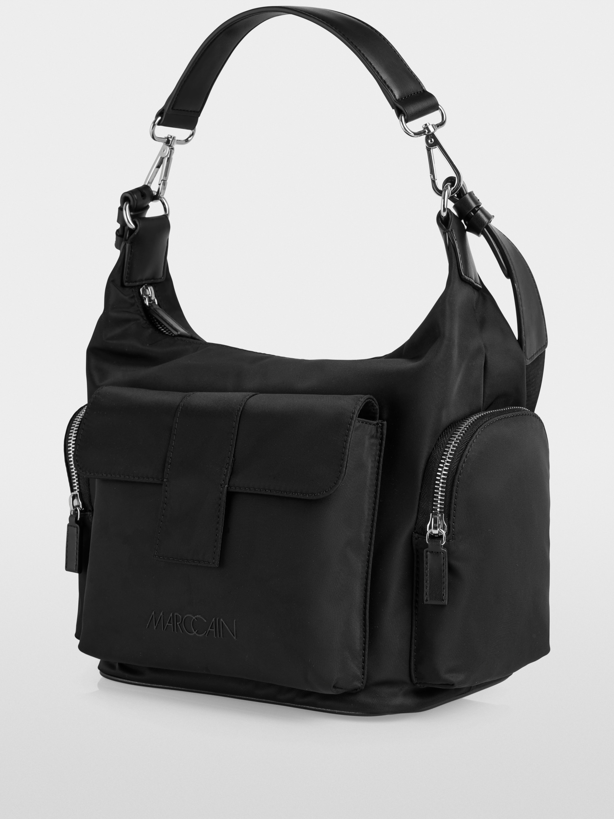 ‘Rethink Together’ nylon hobo bag