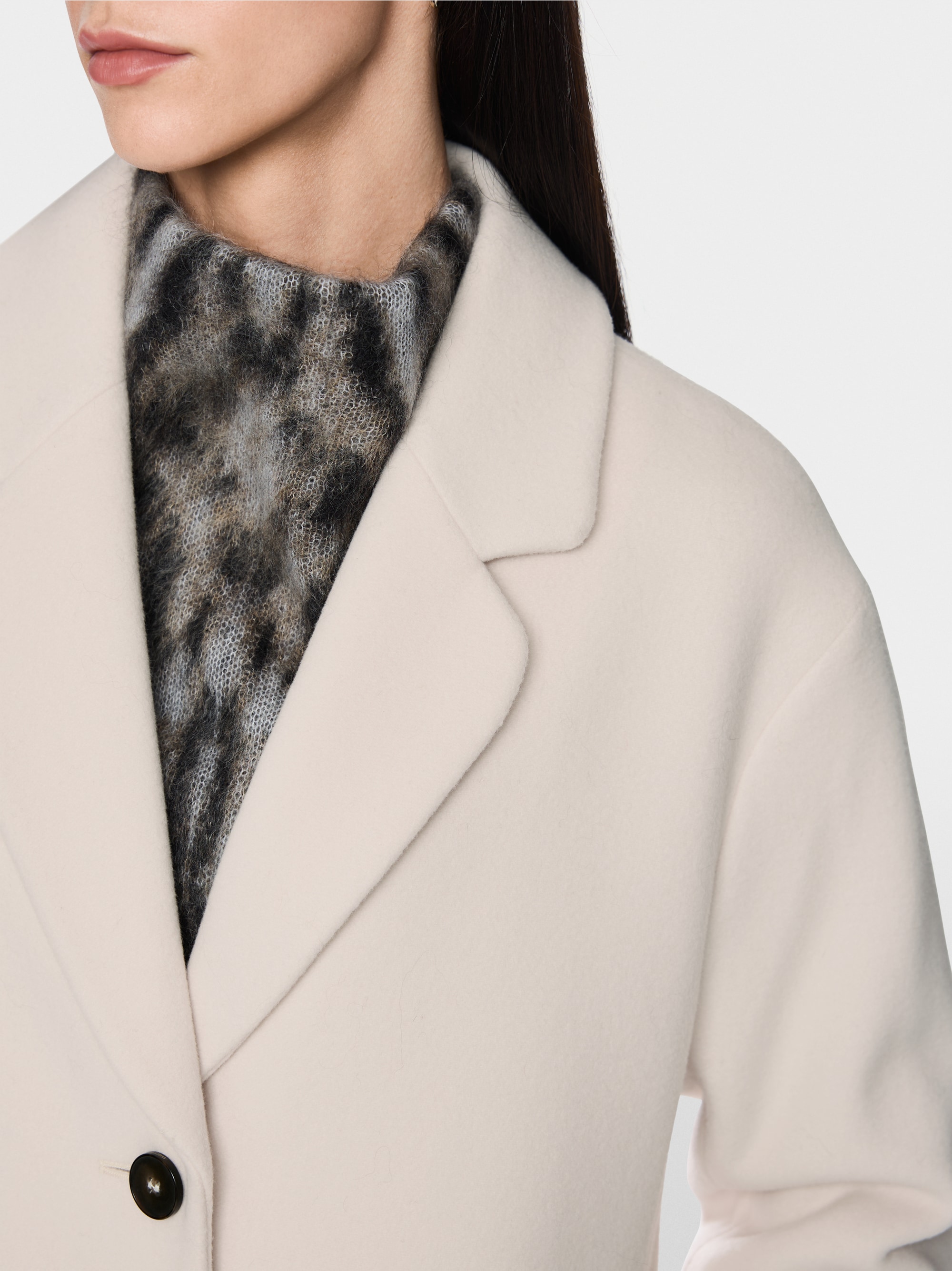 Manteau en laine vierge et cachemire