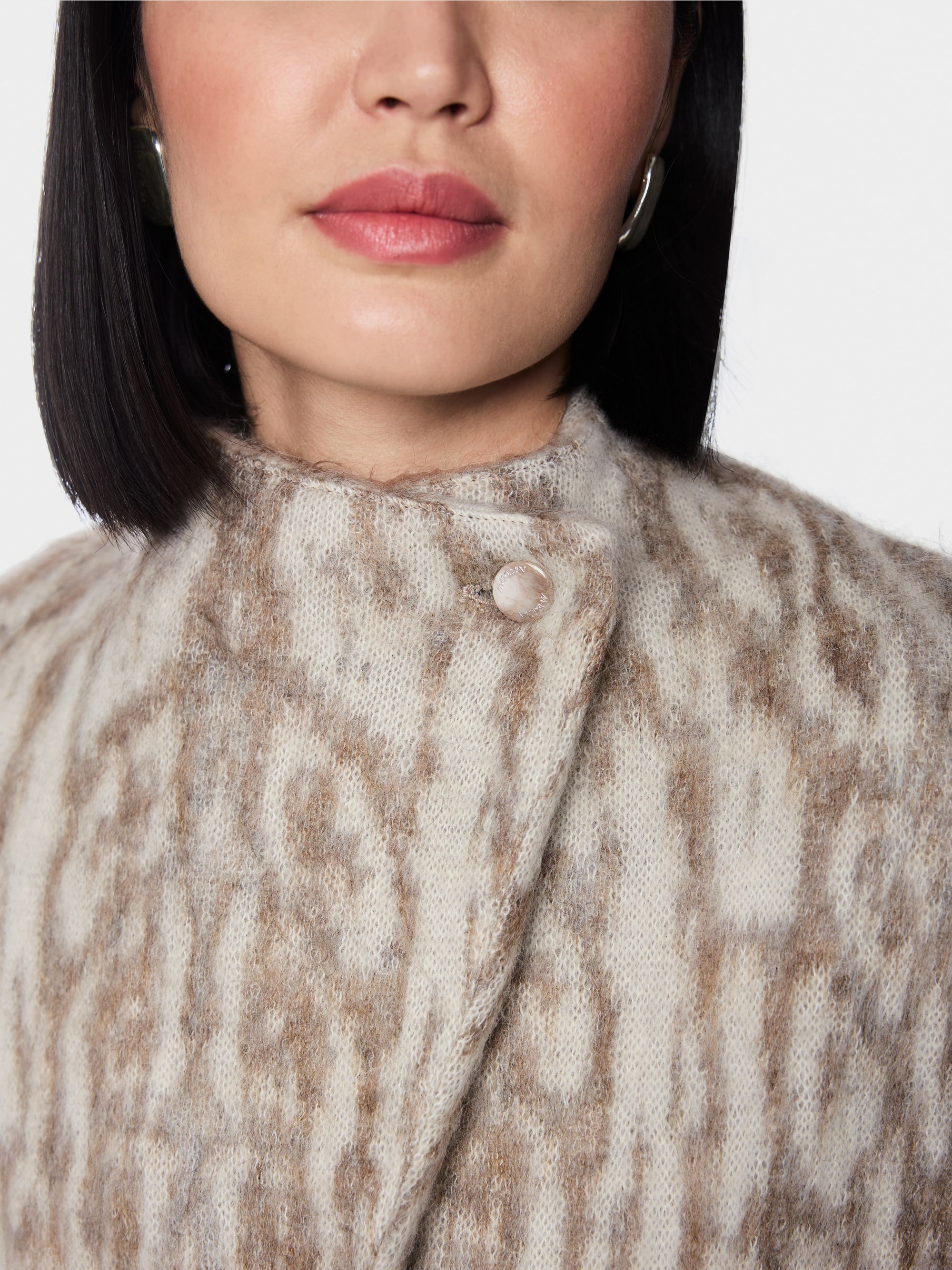 ‘Knitted in Germany’ ozelot coat