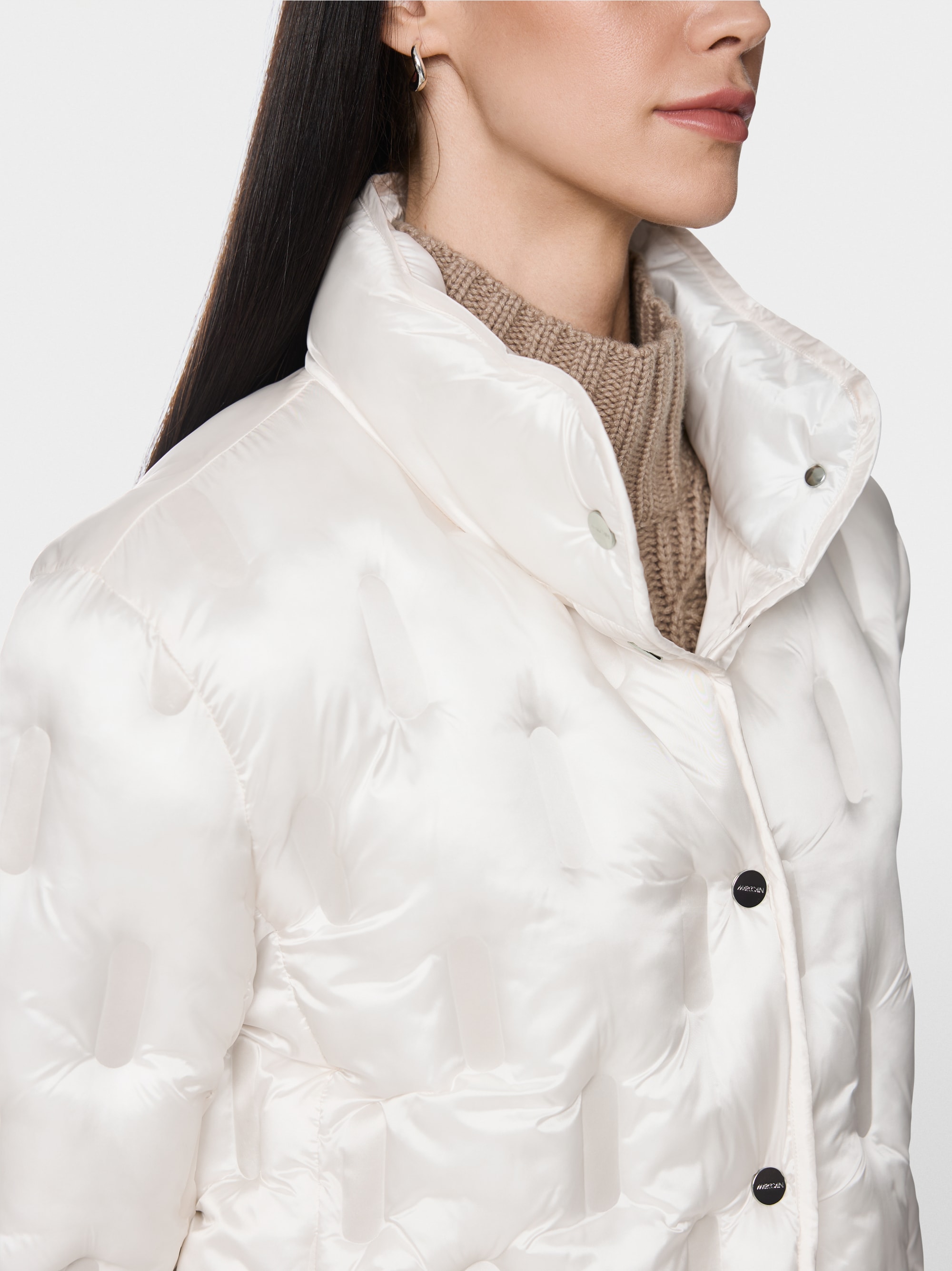 Quilted jacket with synthetic down