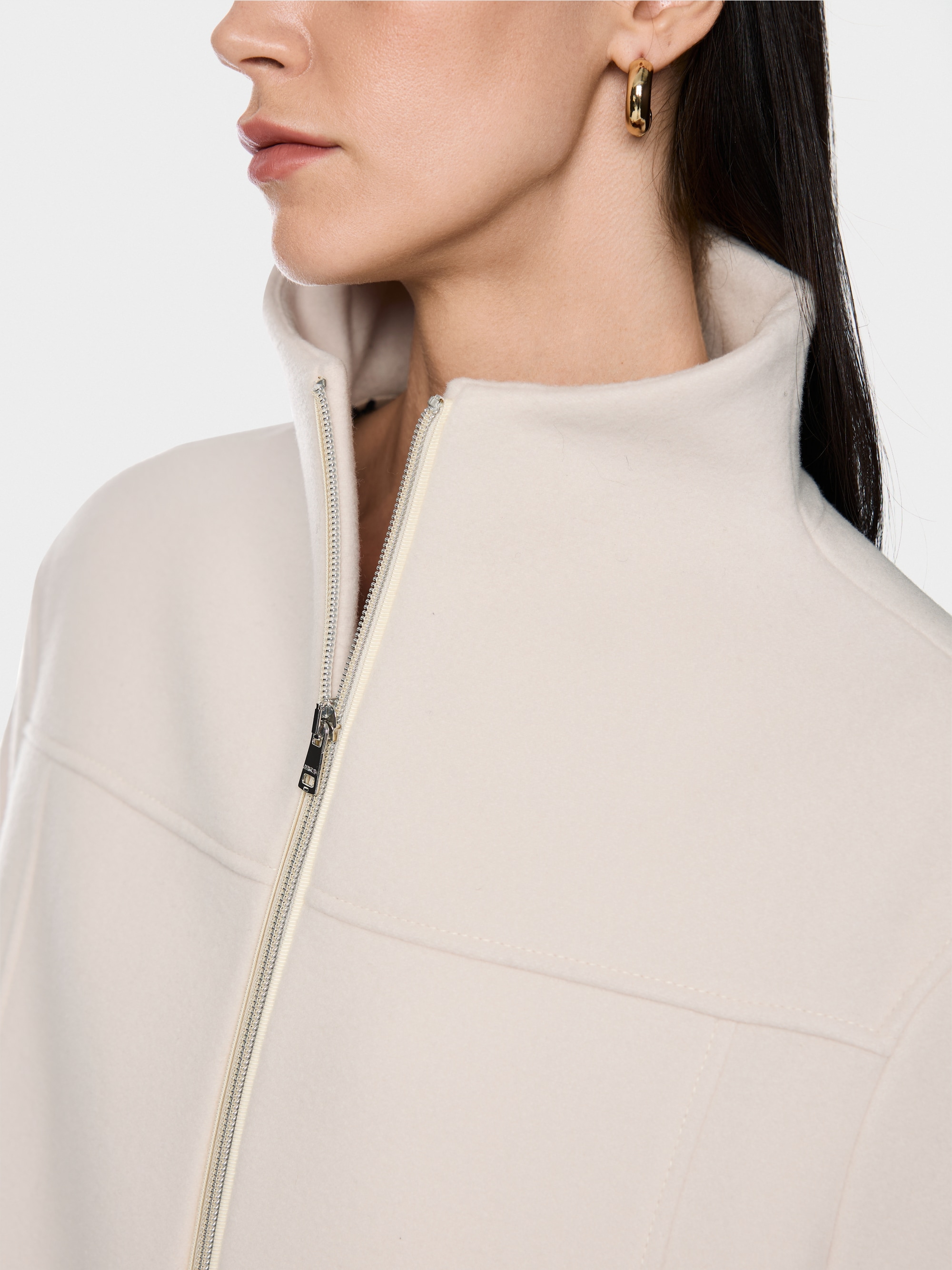 Jacket in new wool with cashmere