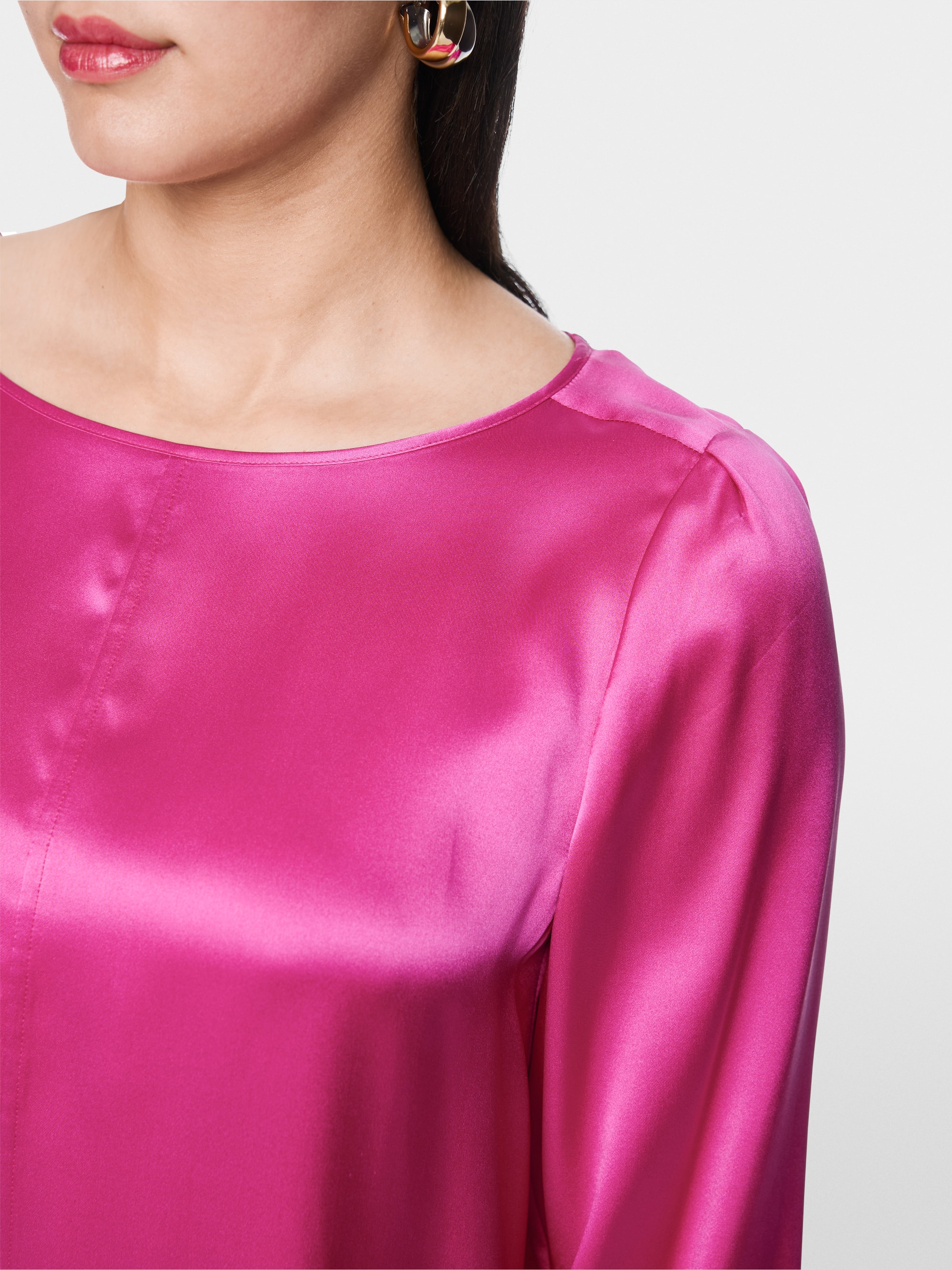 Silk blouse with 3/4 sleeves