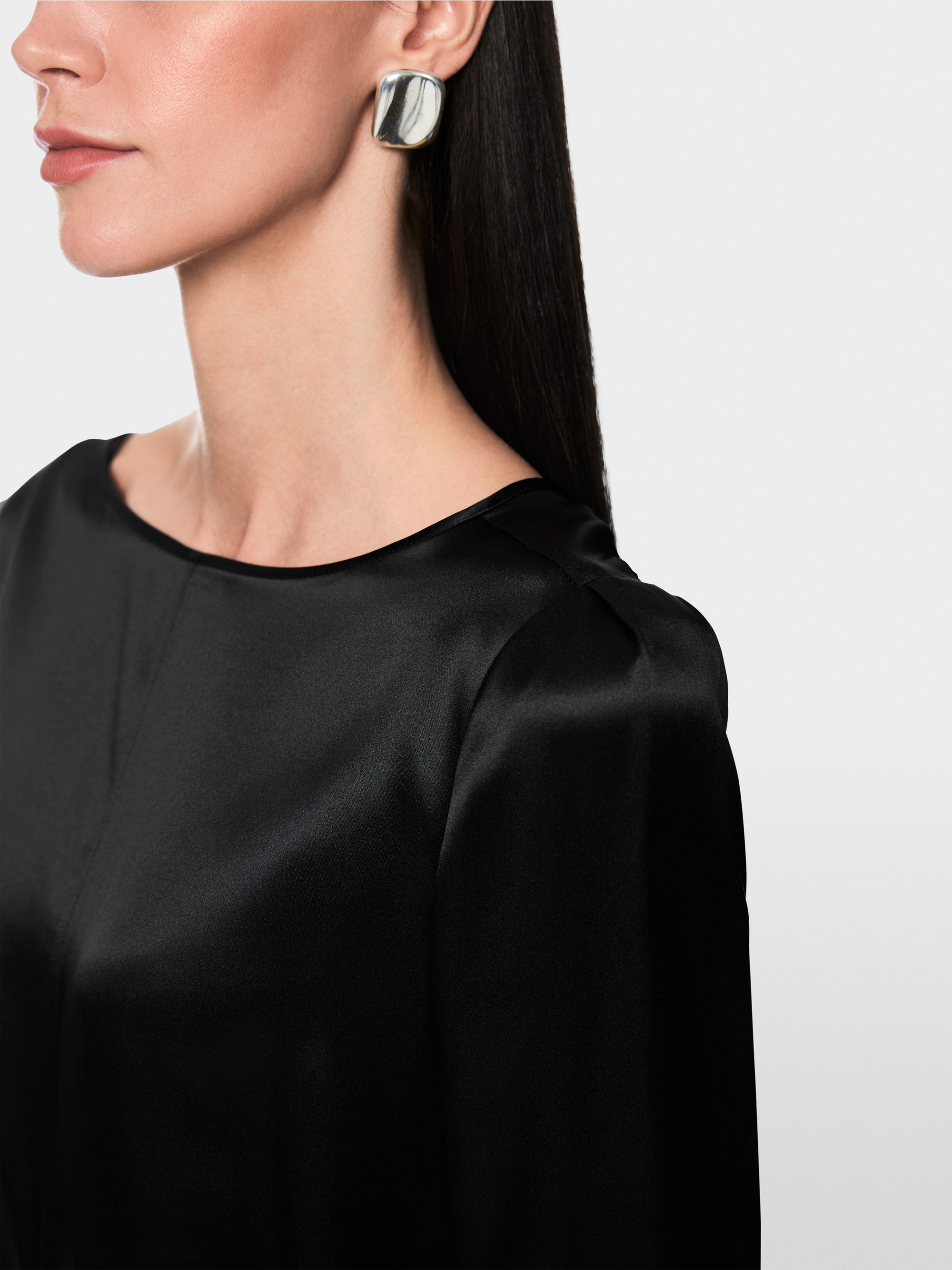 Silk blouse with 3/4 sleeves