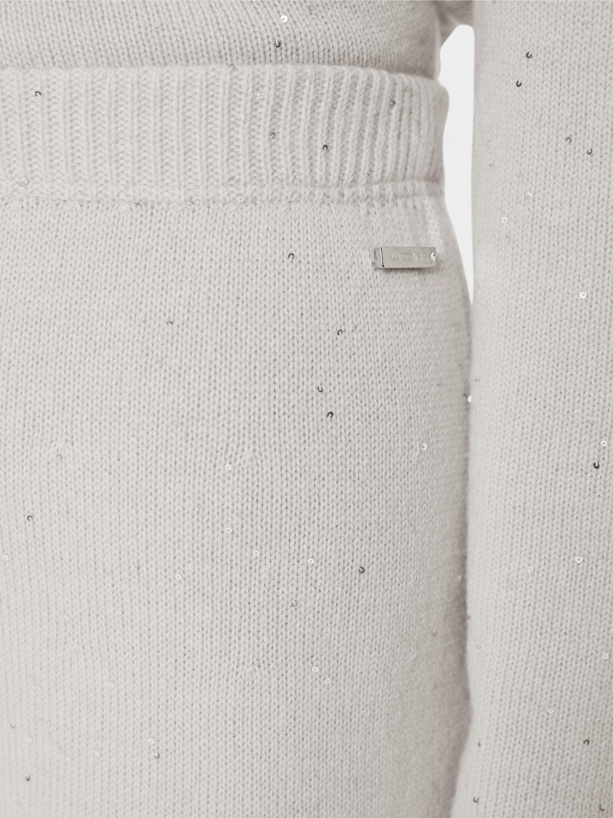 ‘Knitted in Germany’ sequin skirt