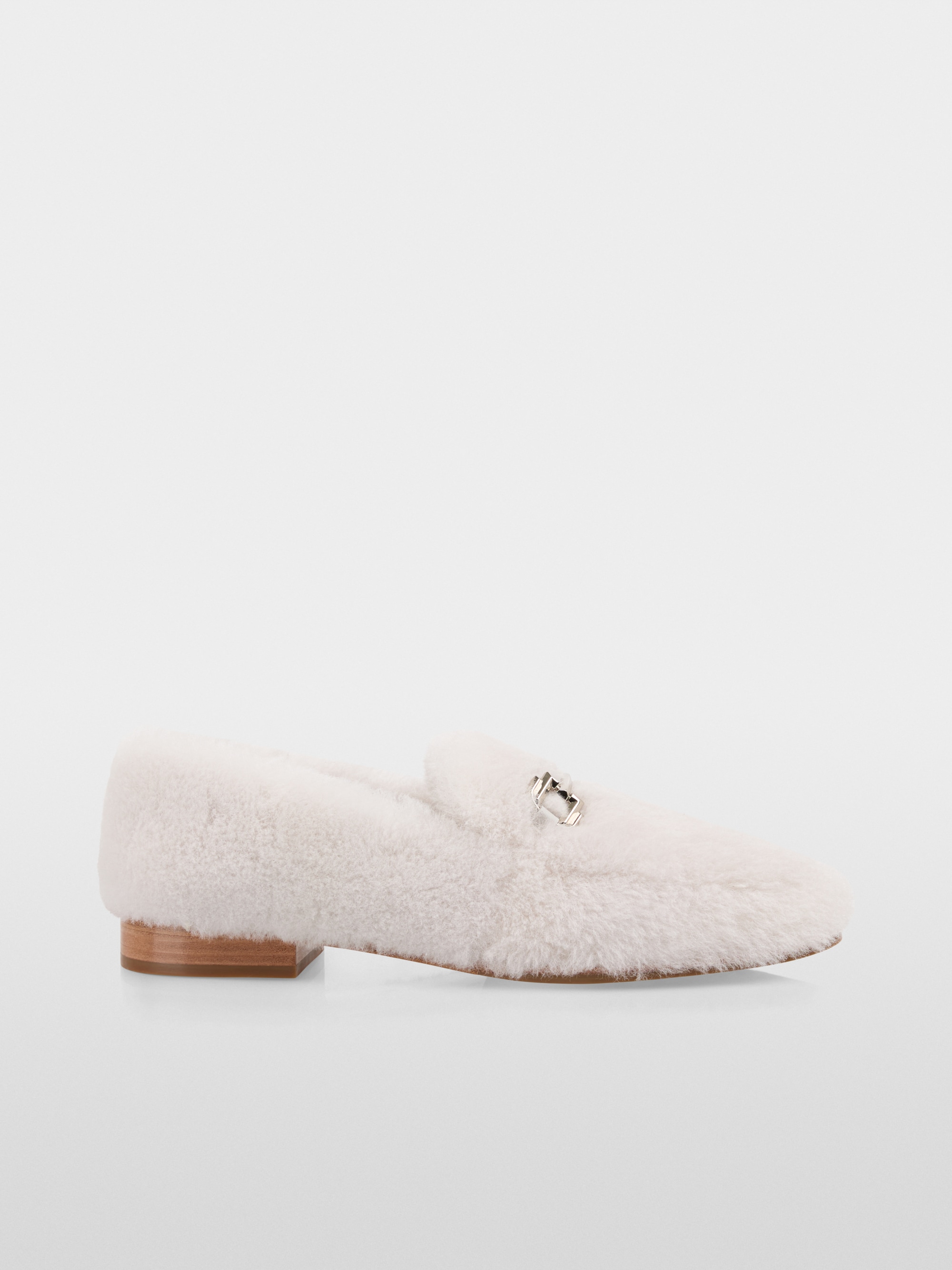 Lambskin loafers with metal details